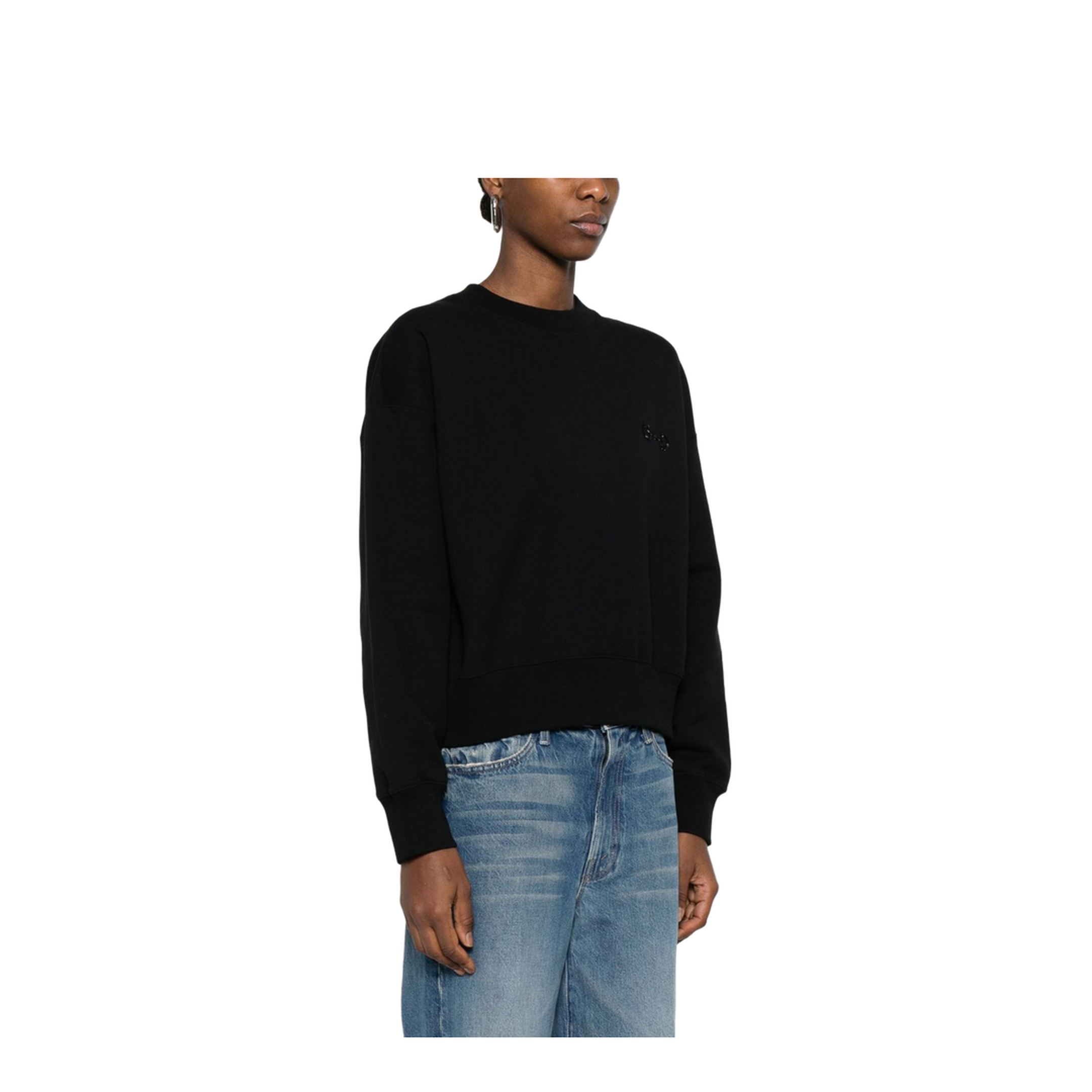 Long Sleeve Crew-Neck Boxy Sweater