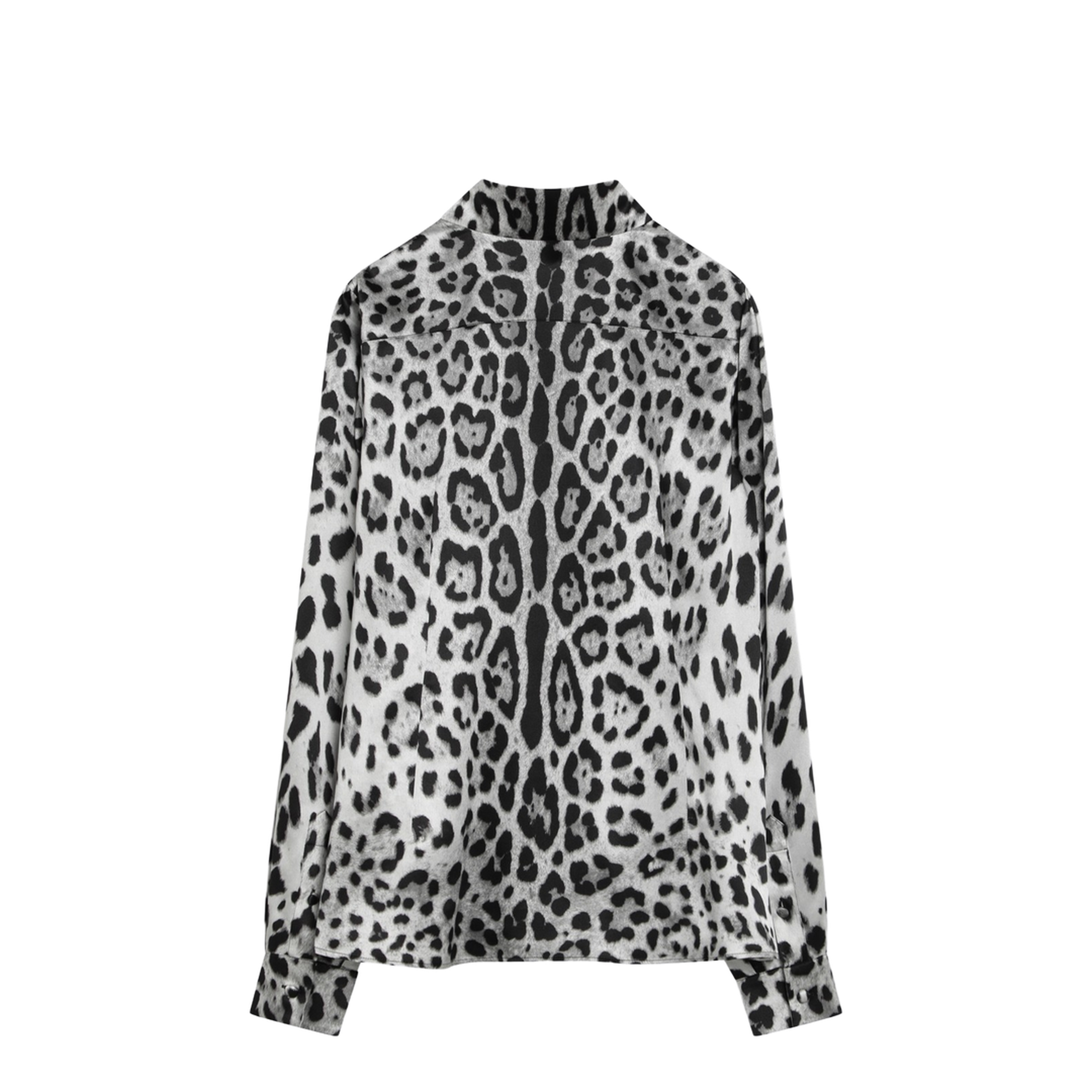 Leopard print silk shirt