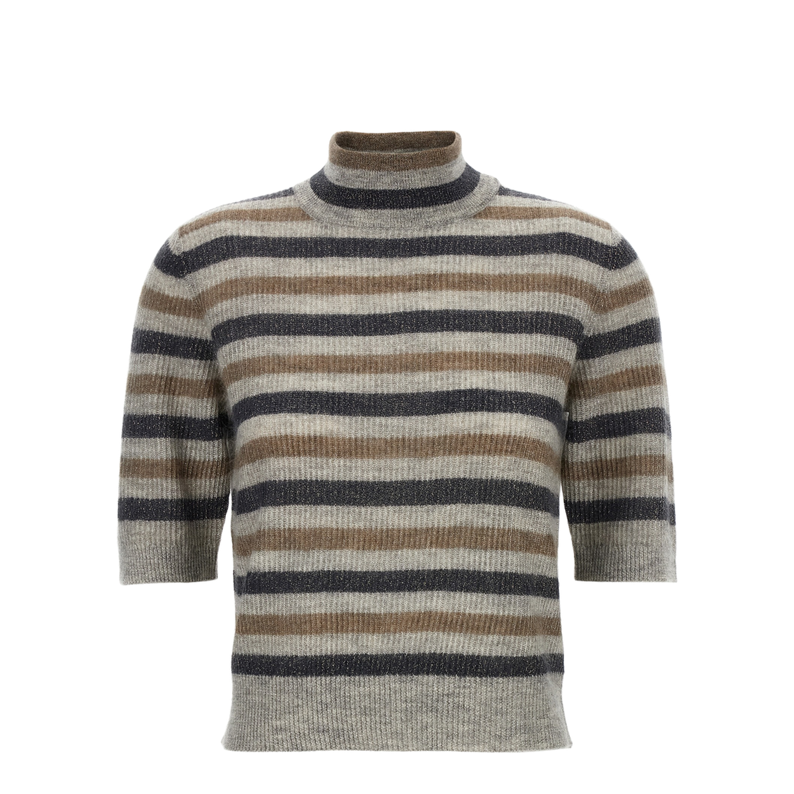 Brunello Cucinelli Lurex Wool Cropped Sweater – MAYFEYR