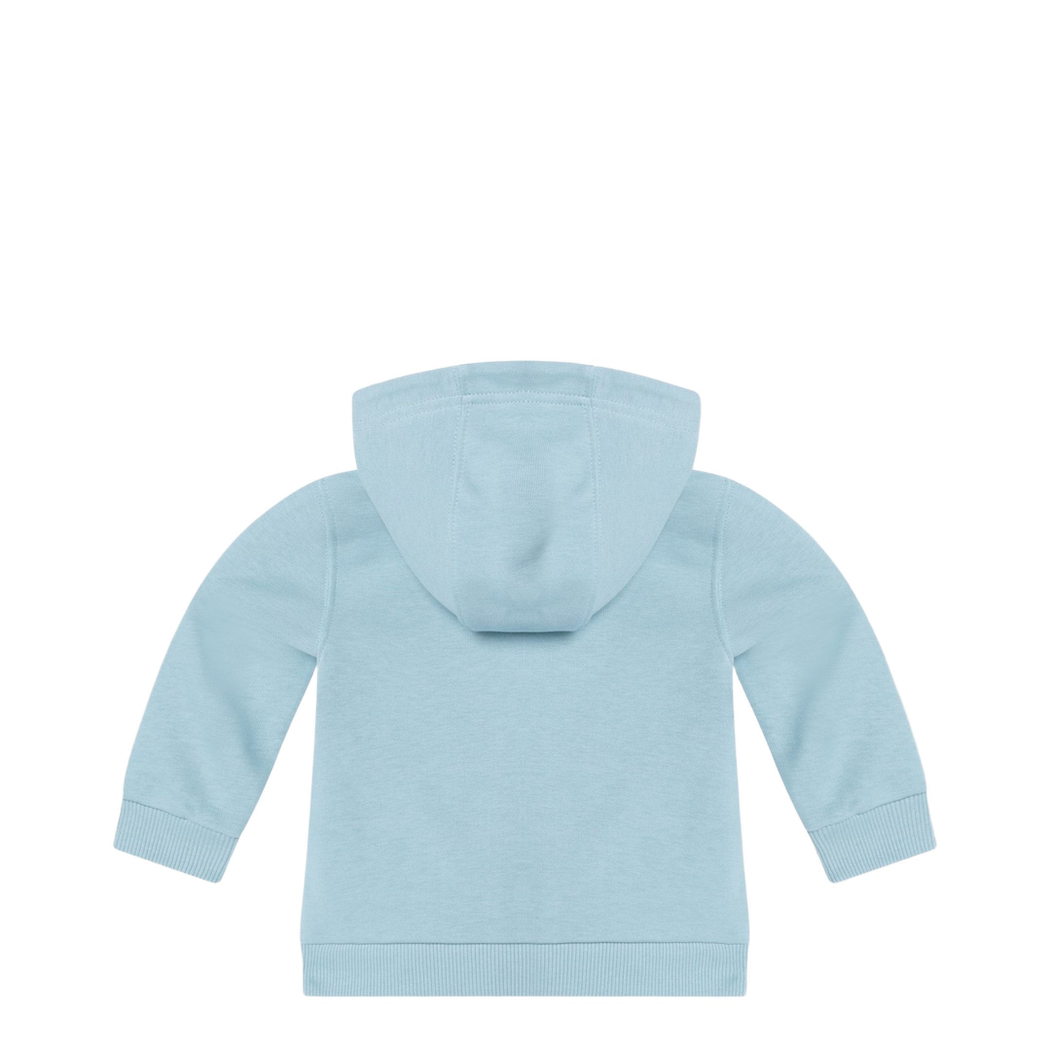 Light Blue Zip Hoodie with Logo