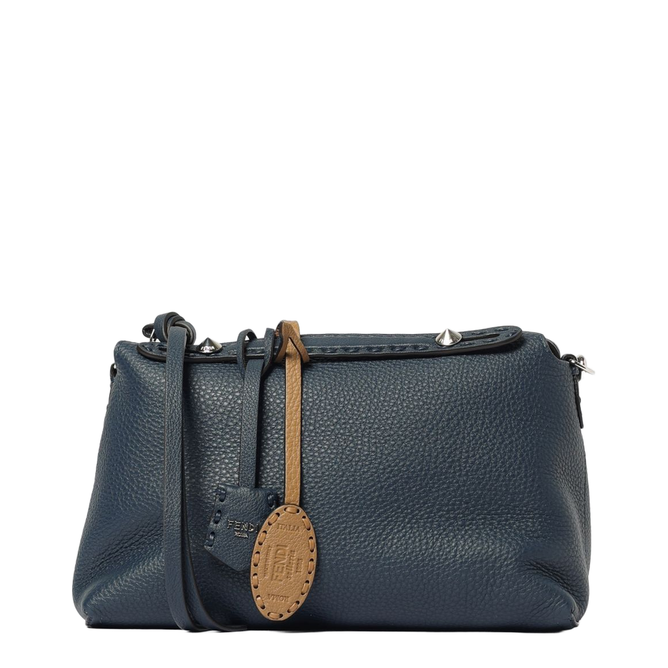 Messenger Bag Leather Deep Blue