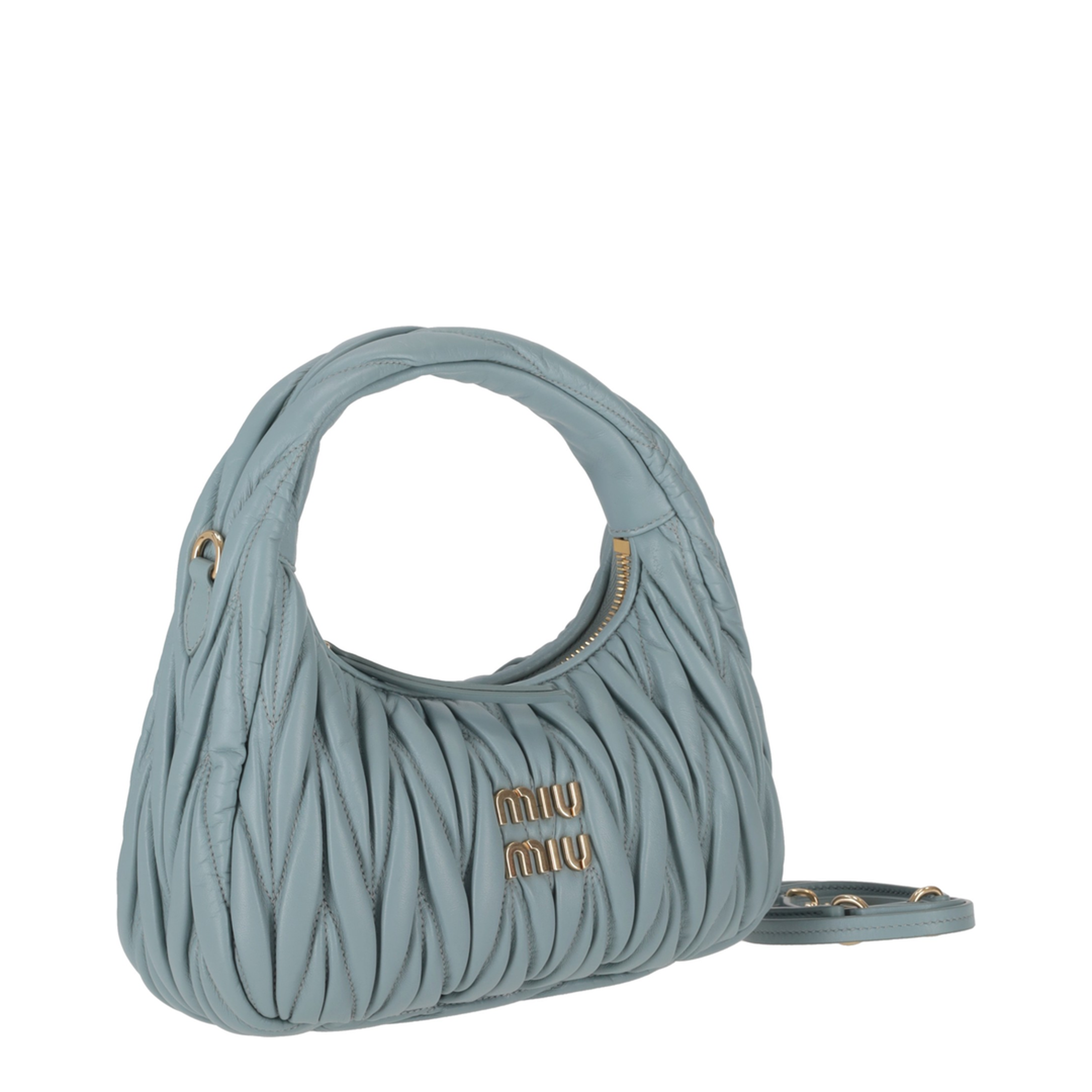 MAYFEYR - Miu Miu - Small Wander Matelassé Hobo Bag - 5BC125VOOYAN88F0035