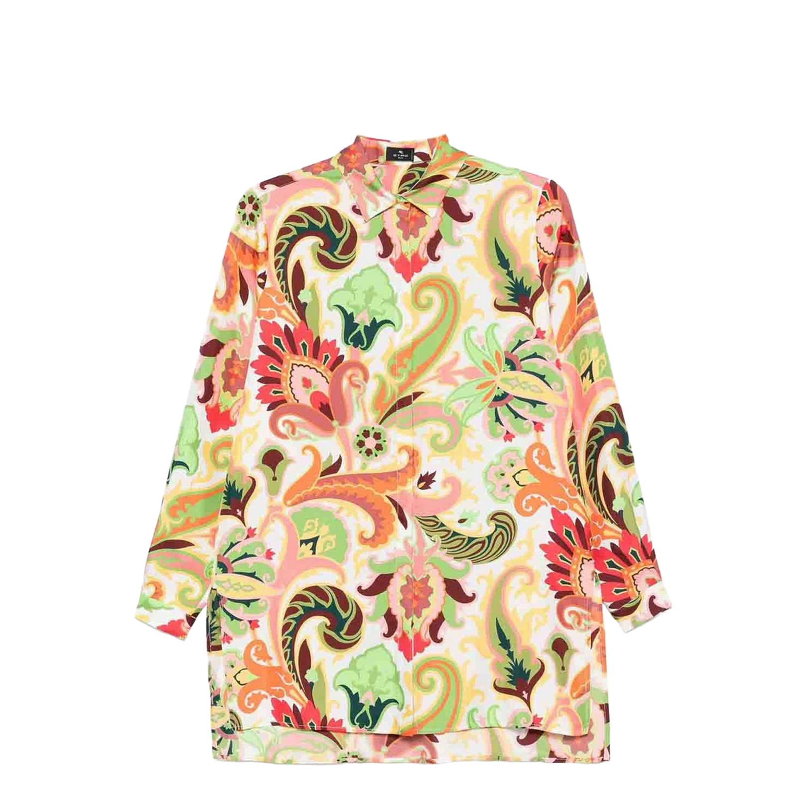 Silk Paisley Shirt In Green