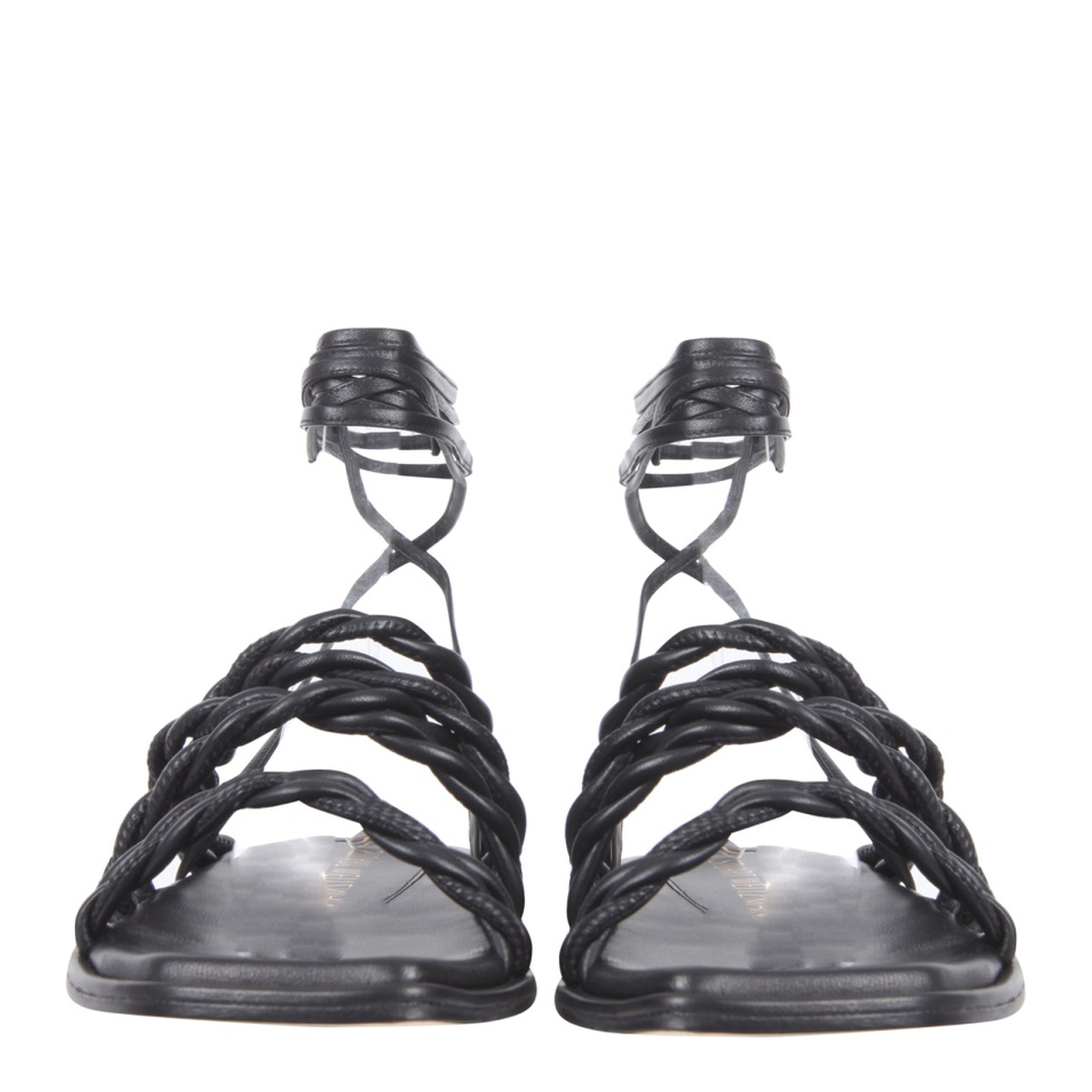 MAYFEYR - STUART WEITZMAN - Calypso Sandals - CALYPSODRESSNAPPABLACK