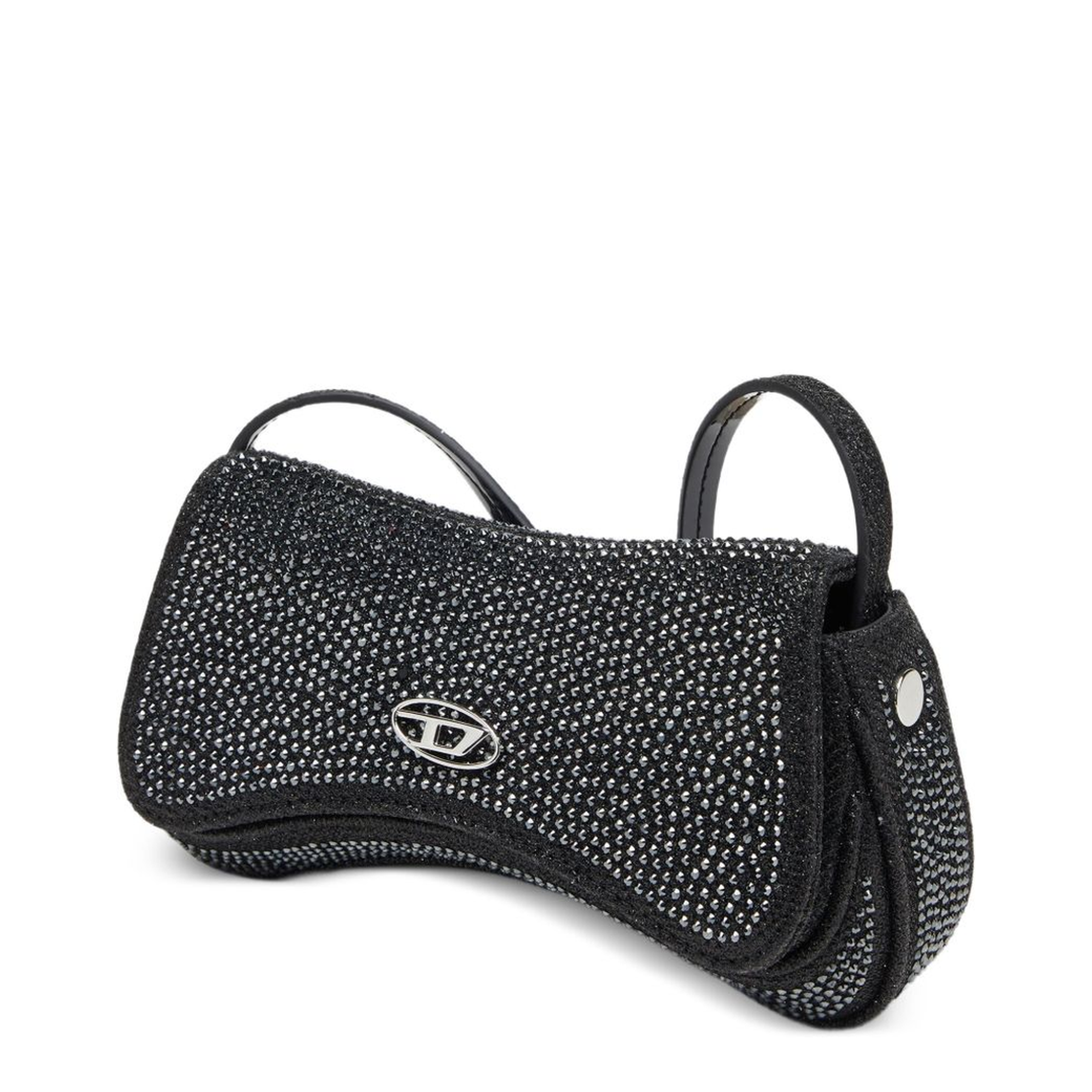 Play XS Rhinestone-Embellished Crossbody Bag - Black