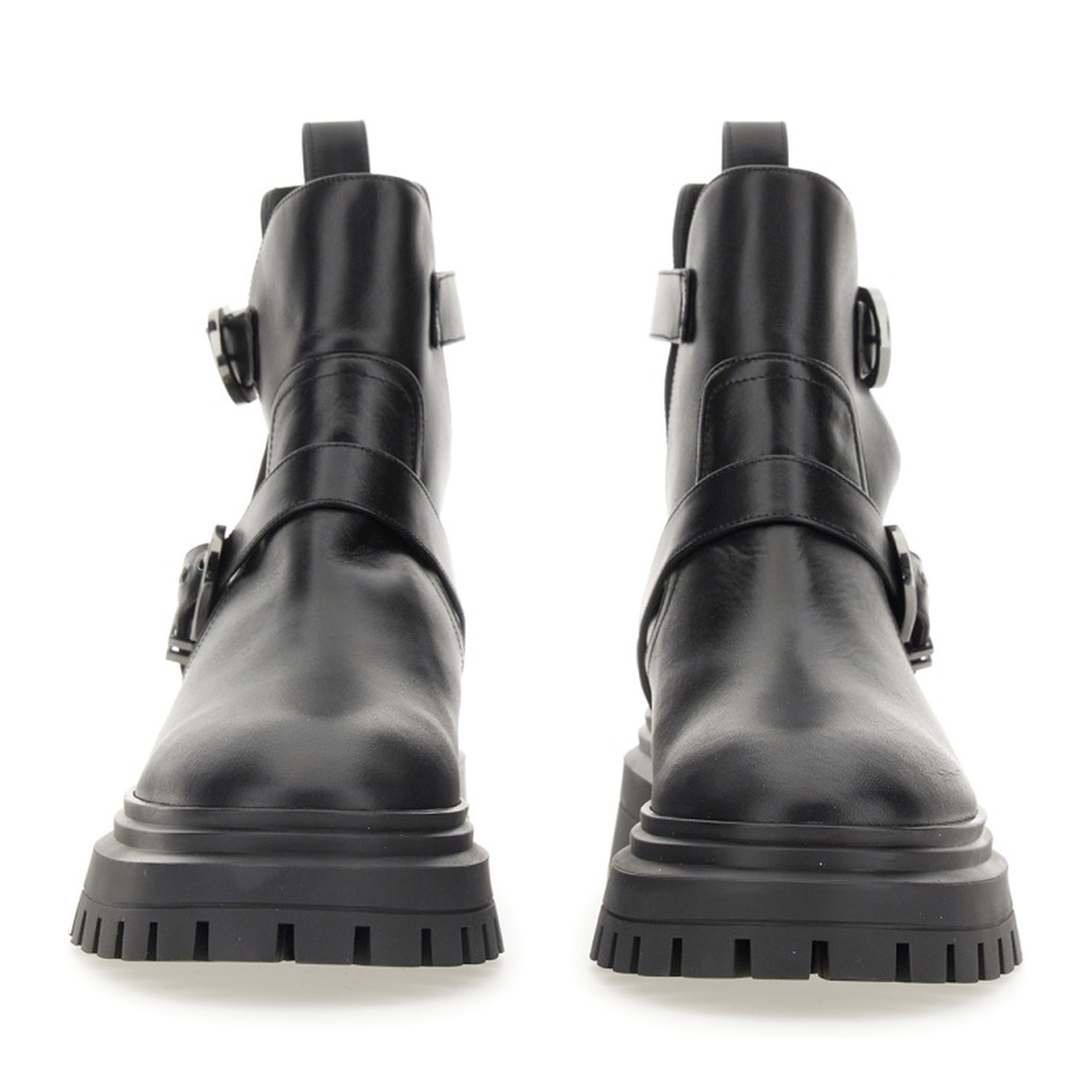 MAYFEYR - Stuart Weitzman - Maverick Bedford Motorcycle Boot - SF018BLK