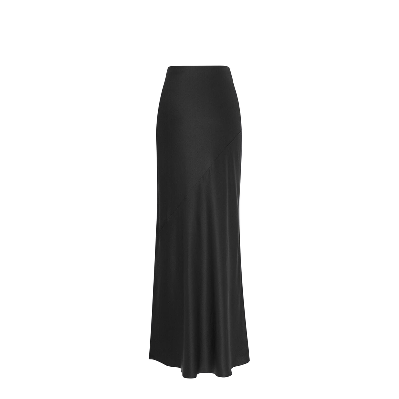 Silk Crepe High-Waisted Skirt