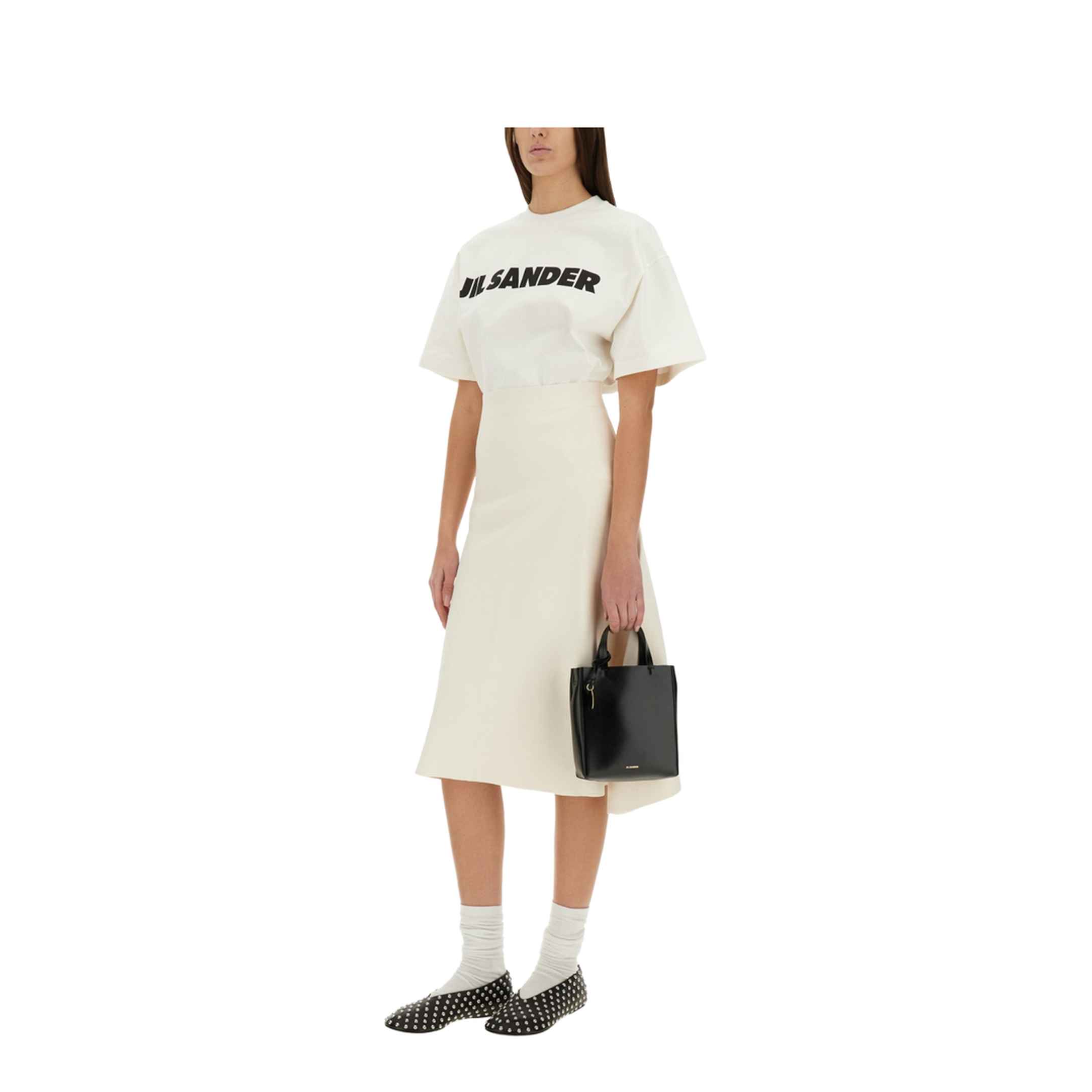 White Printed Logo T-Shirt