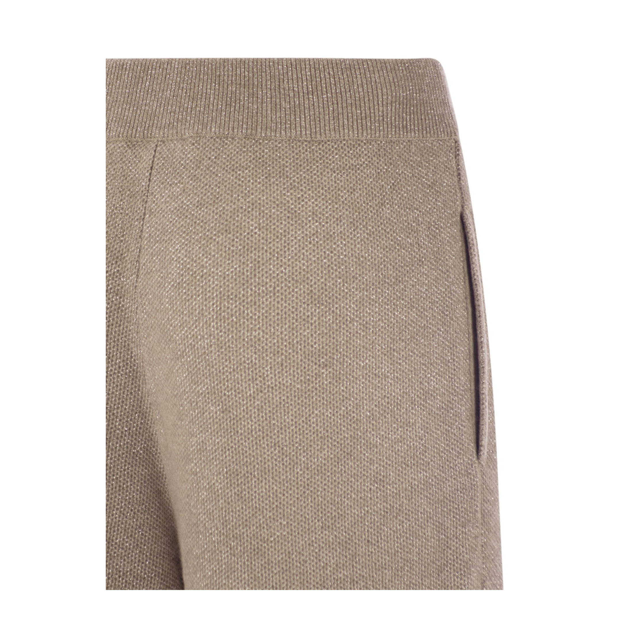 English Rib Cashmere and Viscose Knit Trousers