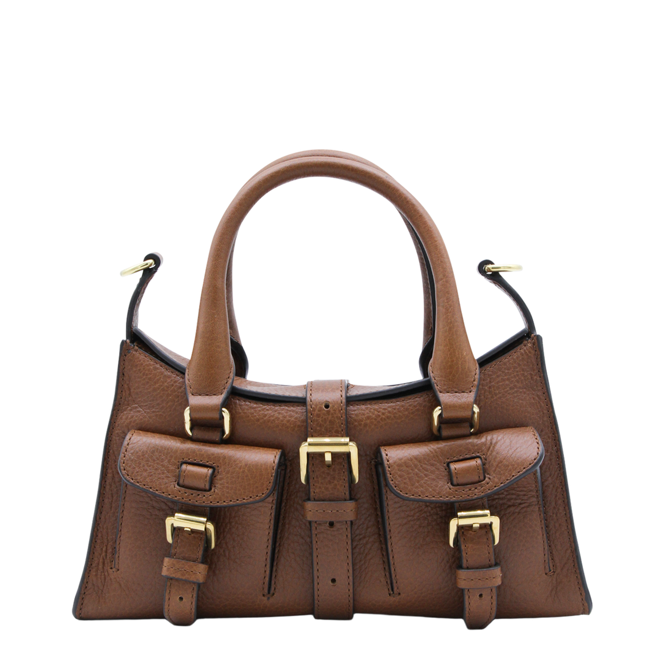 Mini Roxanne Top-Handle Bag NVT - Oak