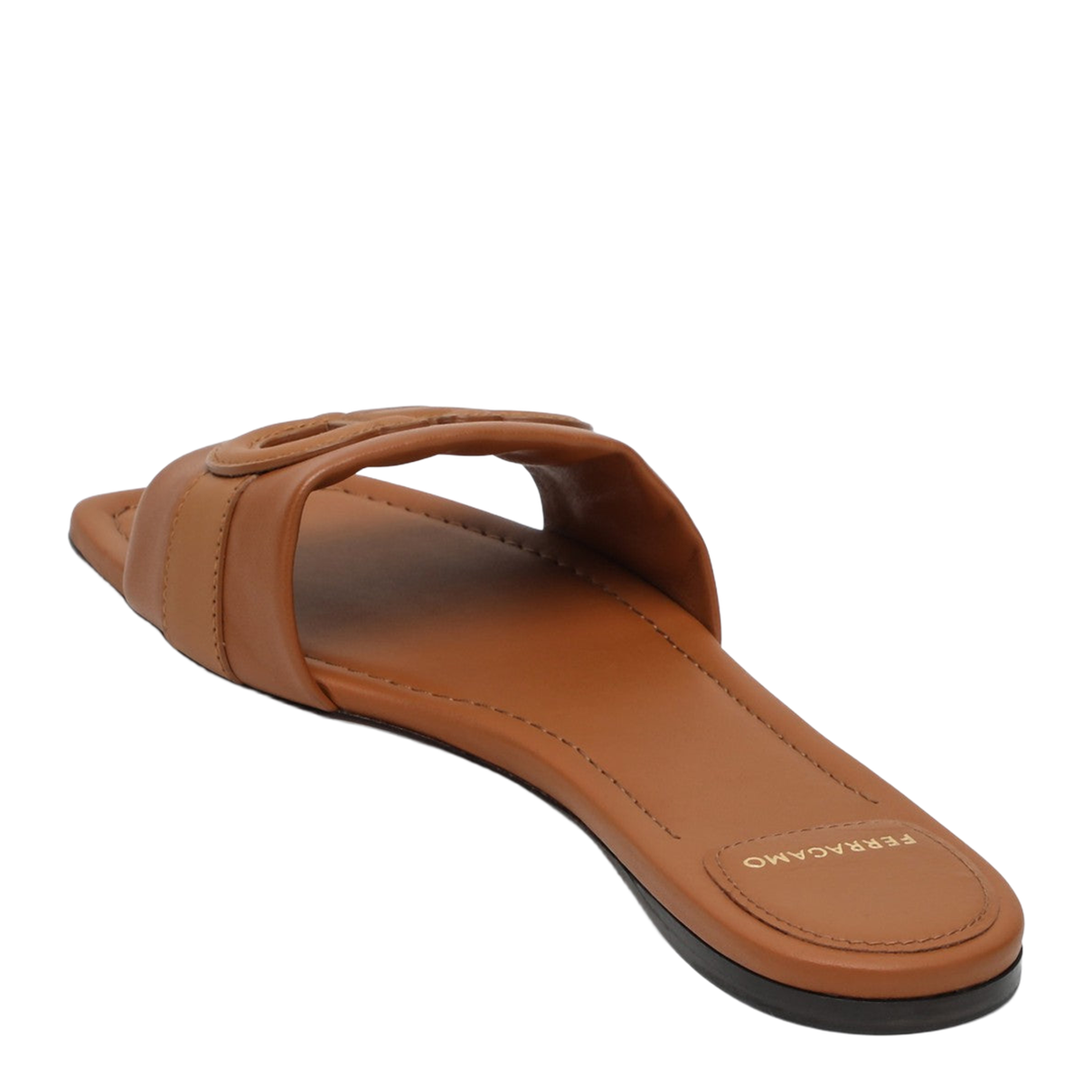 Slide in Cognac Leather