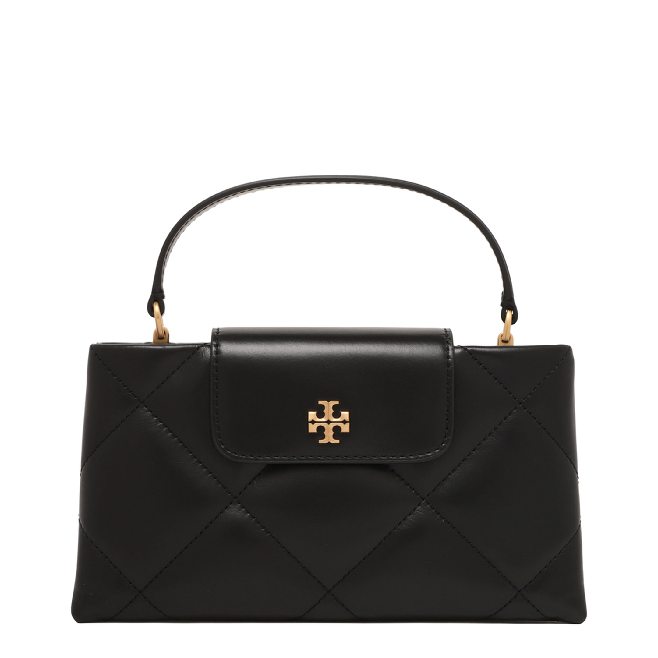 Diamond Quilted Chain Shoulder Bag - Black