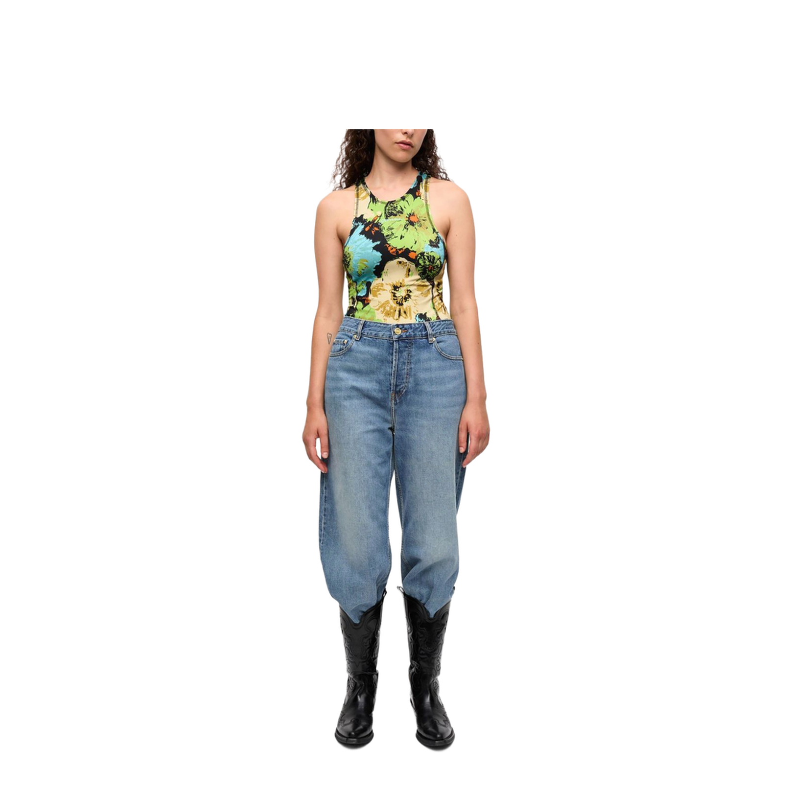 Multicolour Printed Bodysuit