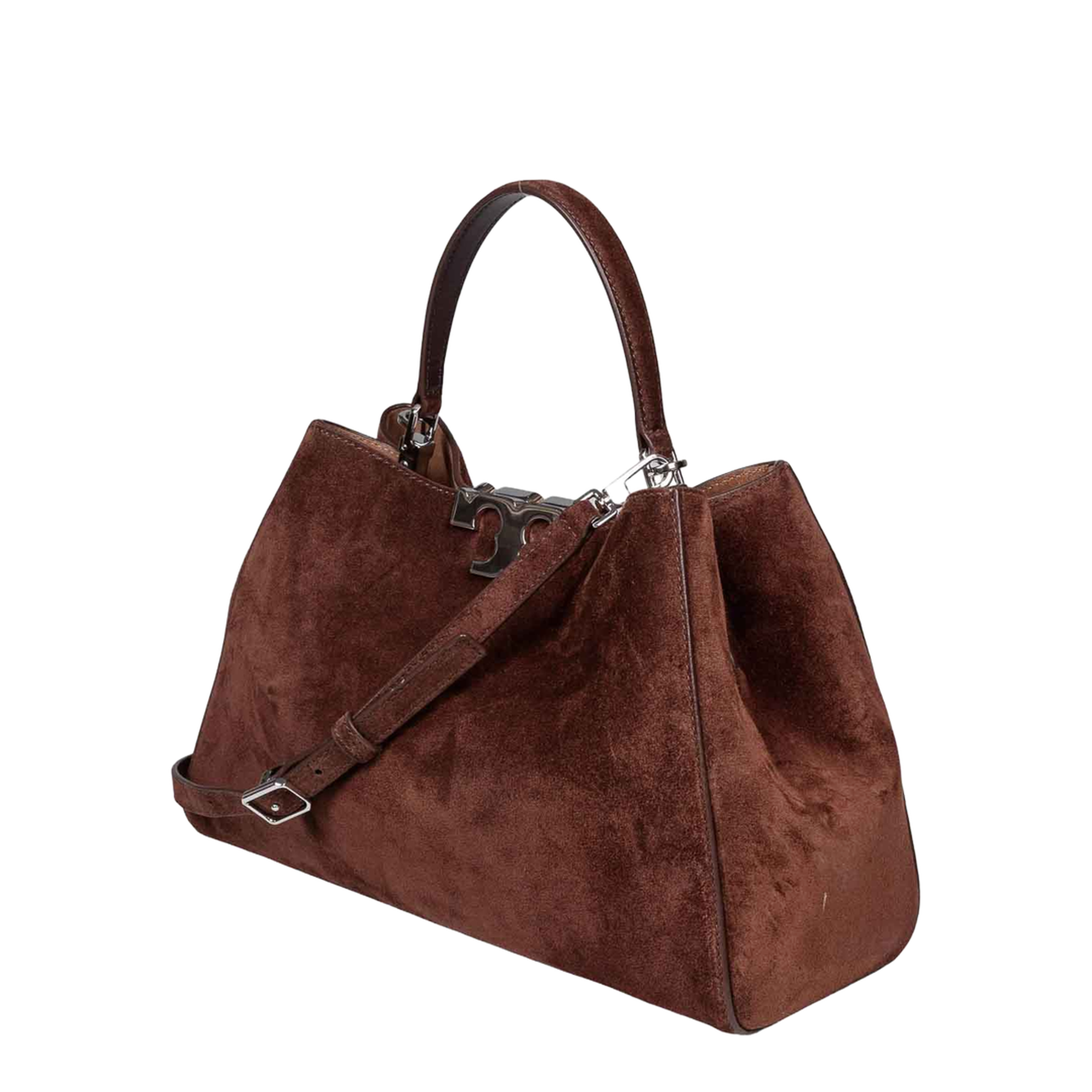 Eleanor Suede Satchel Bag