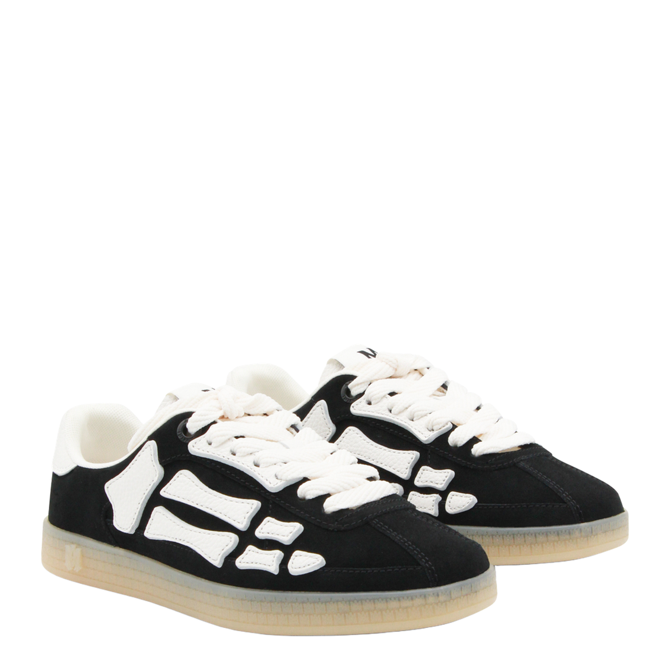 Pacific Bones Black Low Top Sneakers