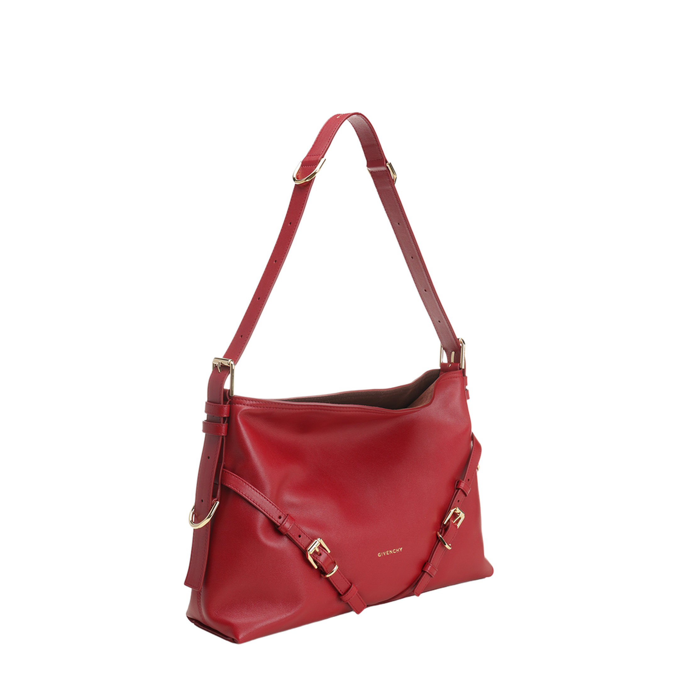 Medium Voyou Bag in Shiny Leather