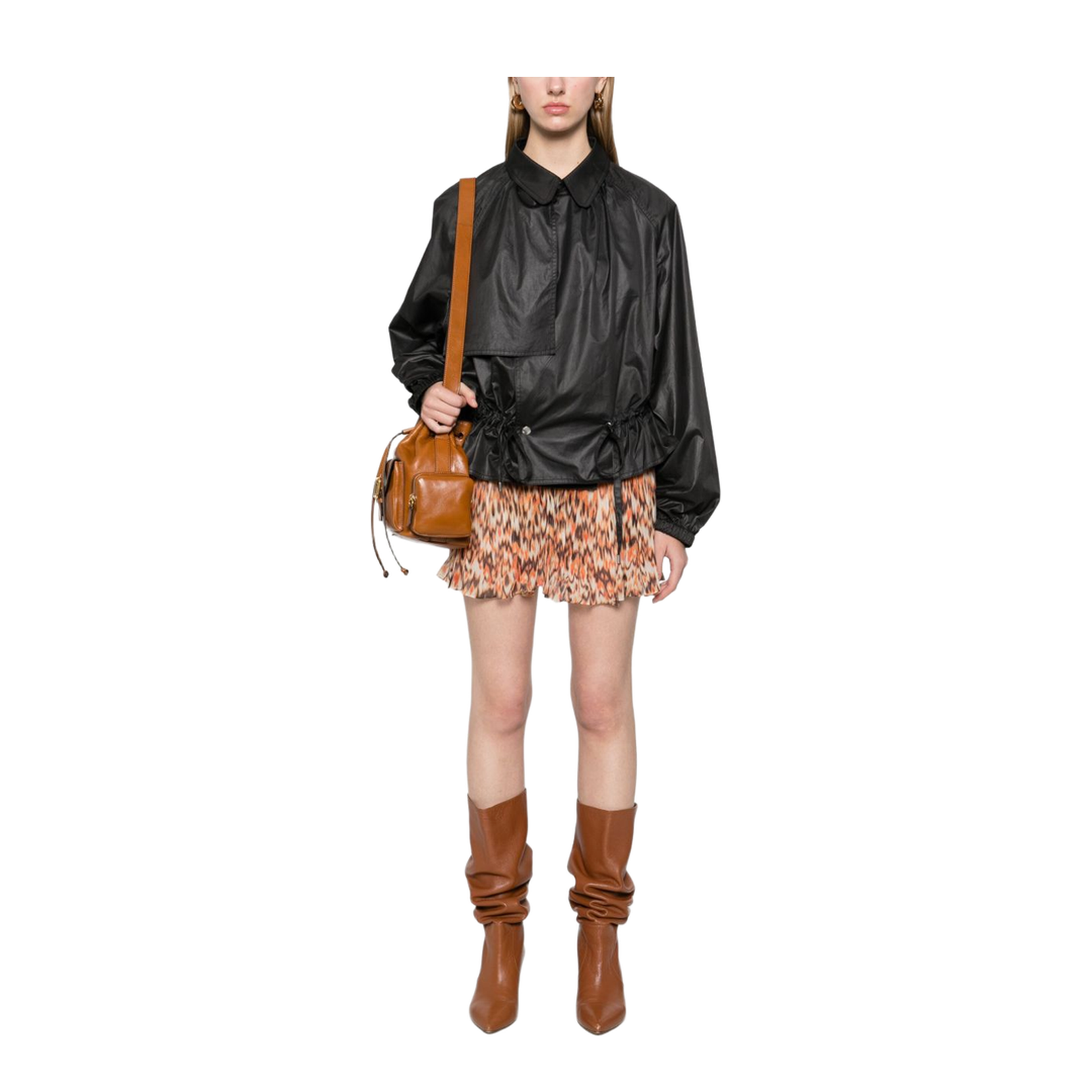Roumi Printed Cotton Skirt