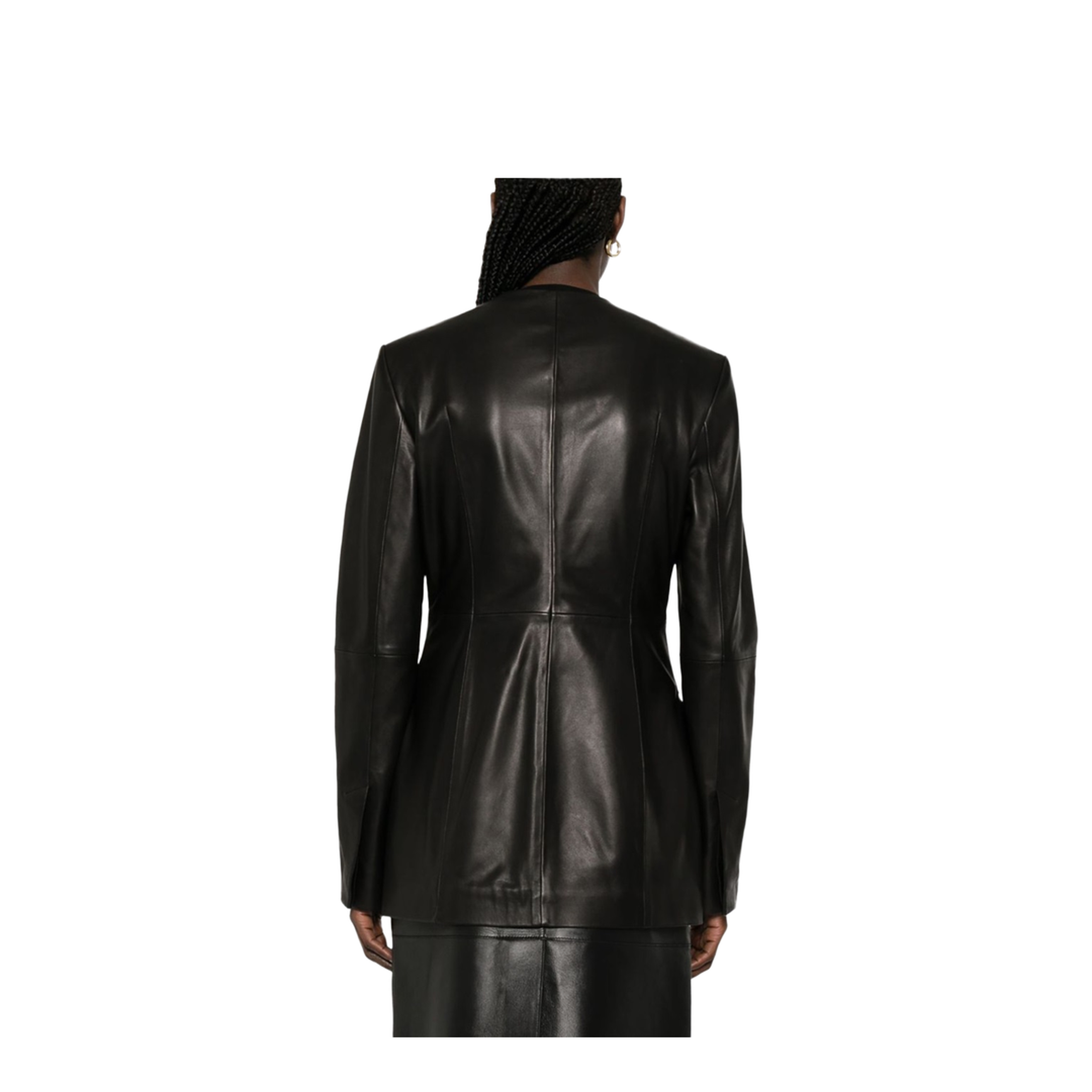 MAYFEYR - Toteme - Leather Jacket - 252WRO0192LE0127BLACK001