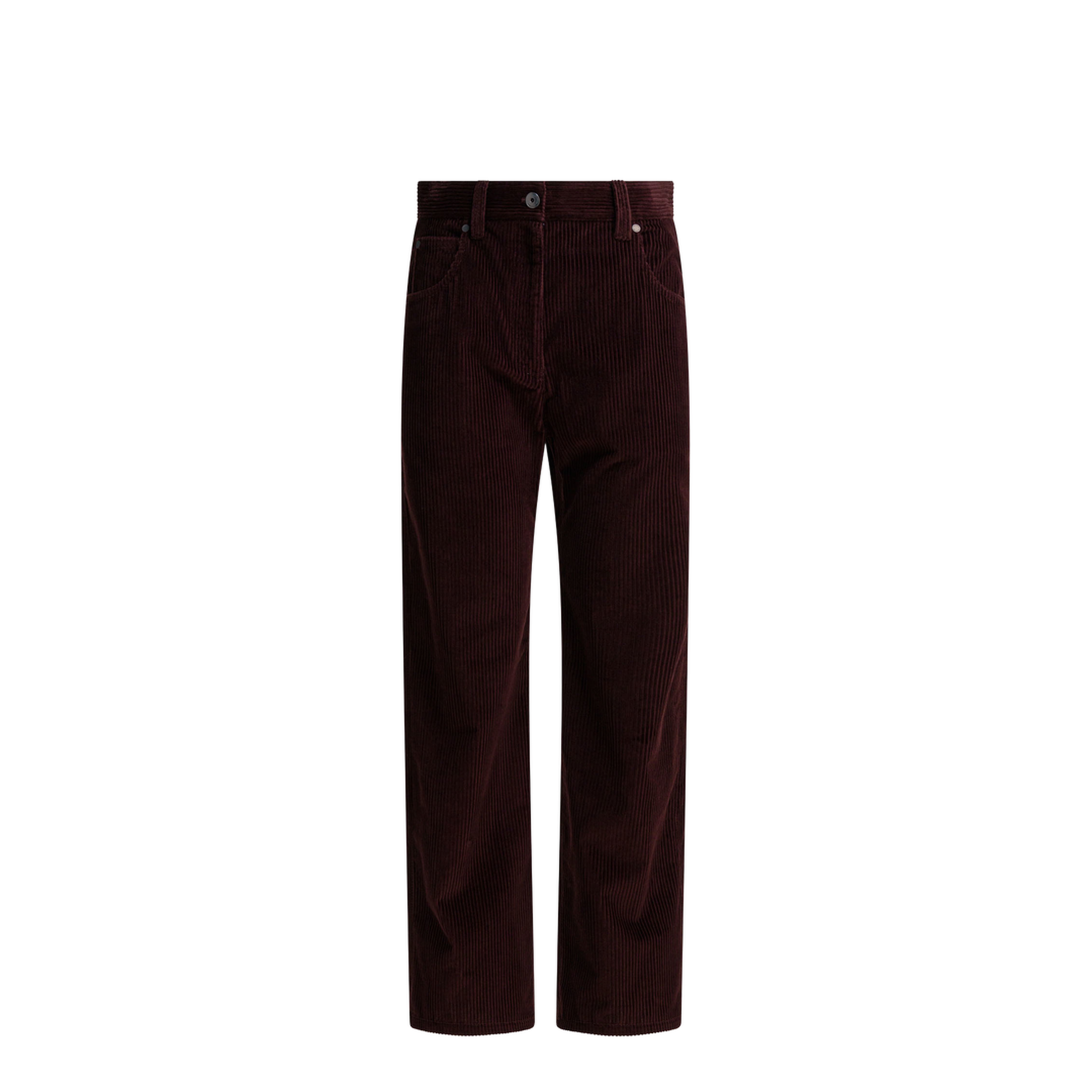 Corduroy Trousers Red