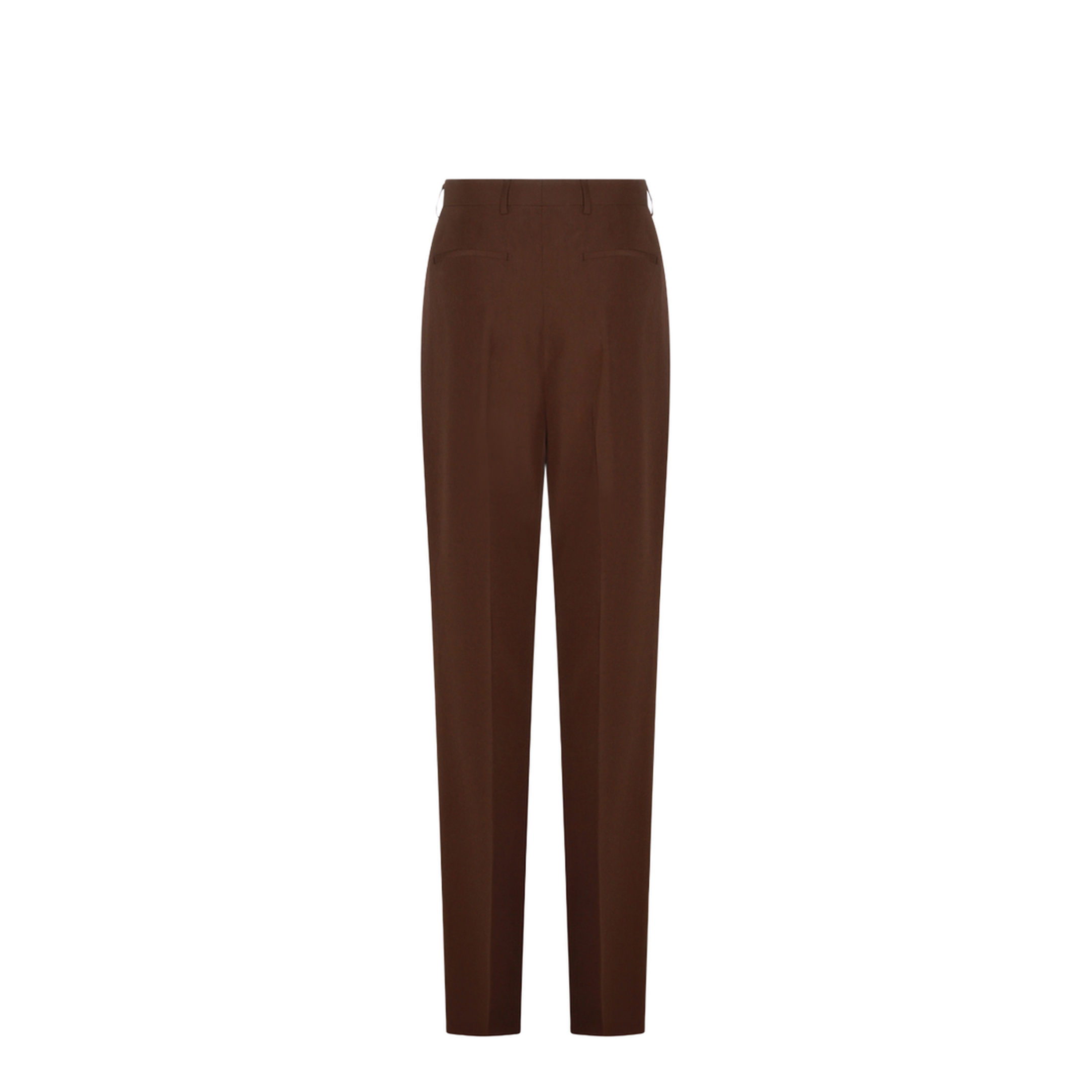 Wide Fit Trousers In Brown