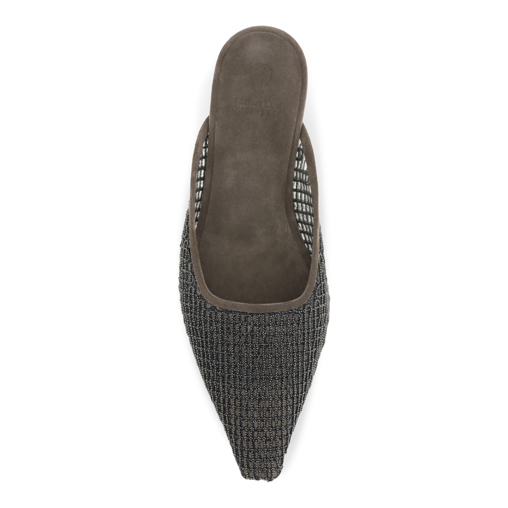 MAYFEYR - Brunello Cucinelli - Suede Ballerinas With Embellished Net Embroidery - MZSFC3177