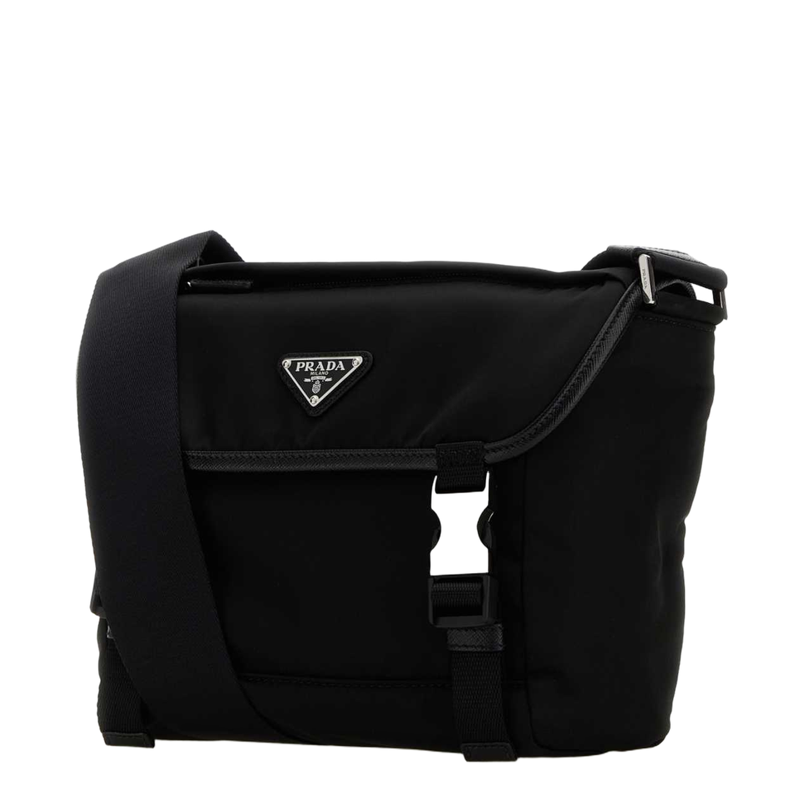 Logo Plaque Foldover Top Shoulder Bag