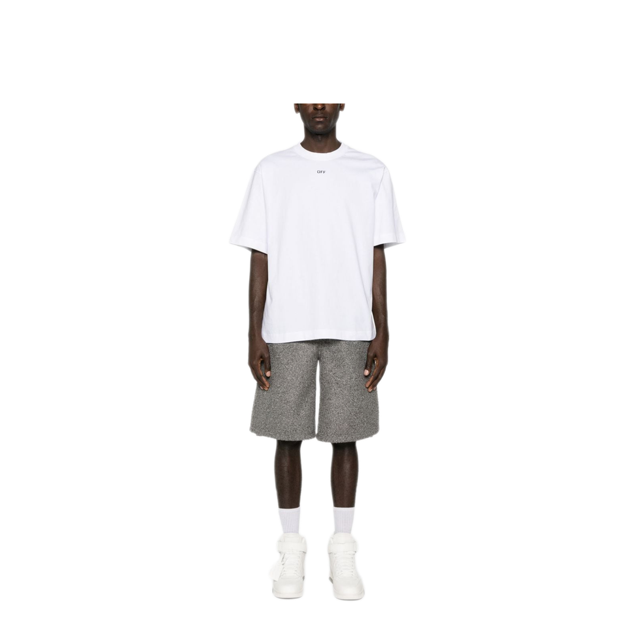 MAYFEYR - Off-White - Off Stamp Skate S/S Tee - OMAA120C99JER0050110