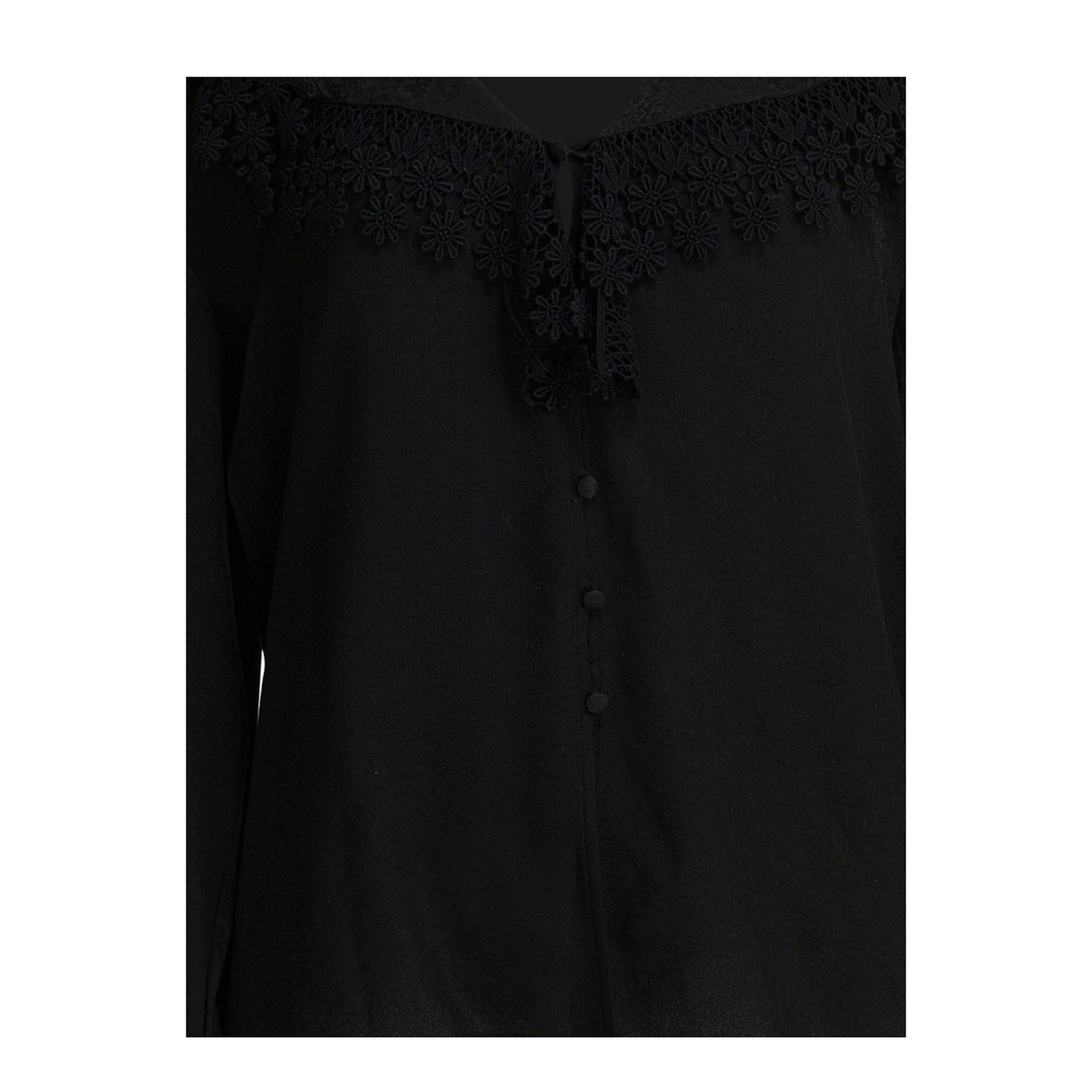 MAYFEYR - Chloè - Blouse With Lace Collar - CH25WHT15332001