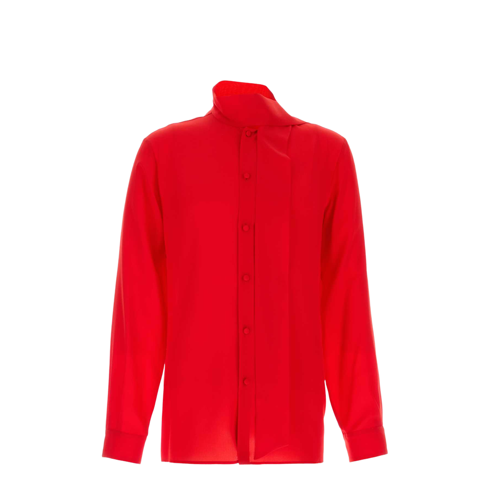 Red Crepe Shirt