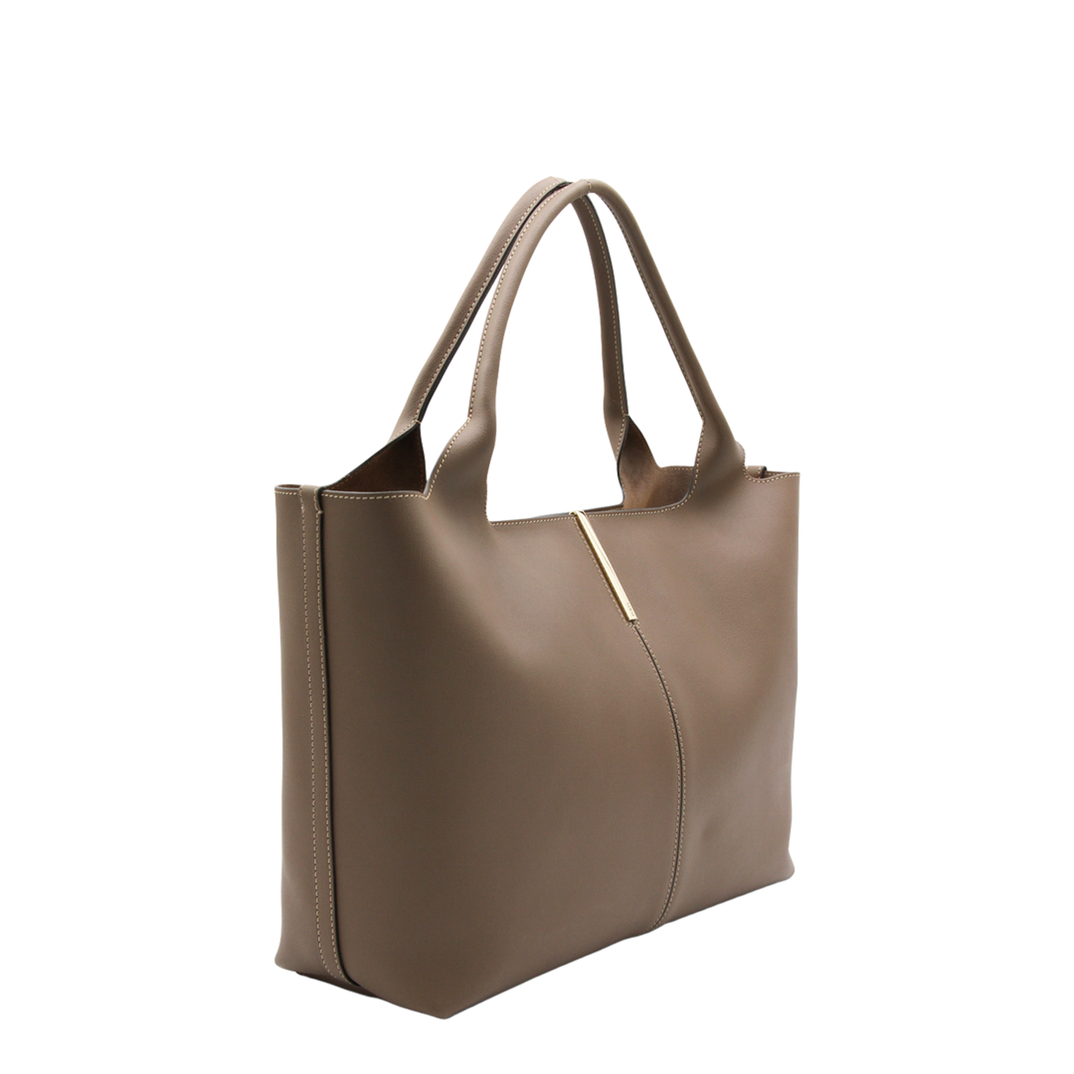 Shopping Bag in Leather Medium-Small