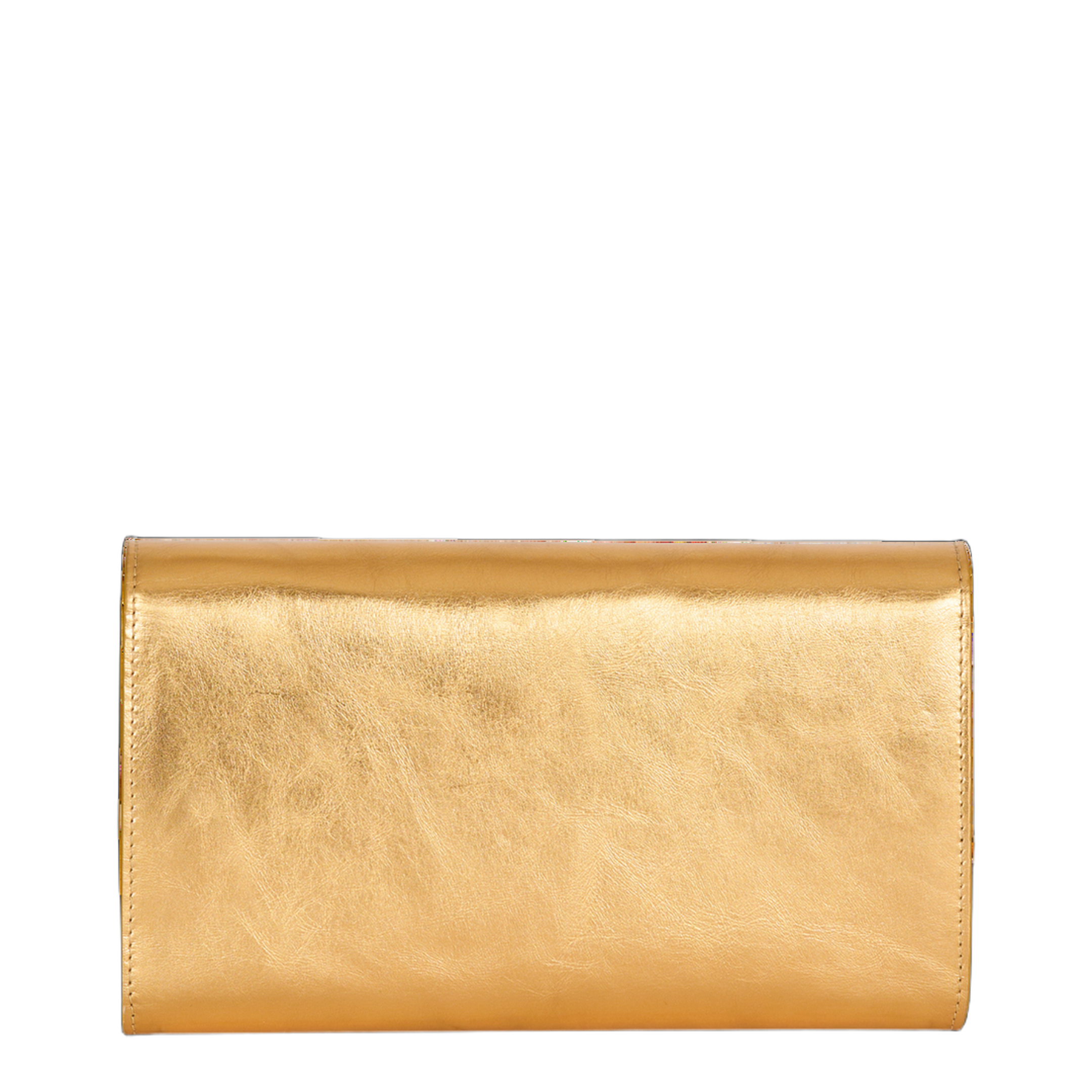 Shuffle Wallet in Lamé Leather