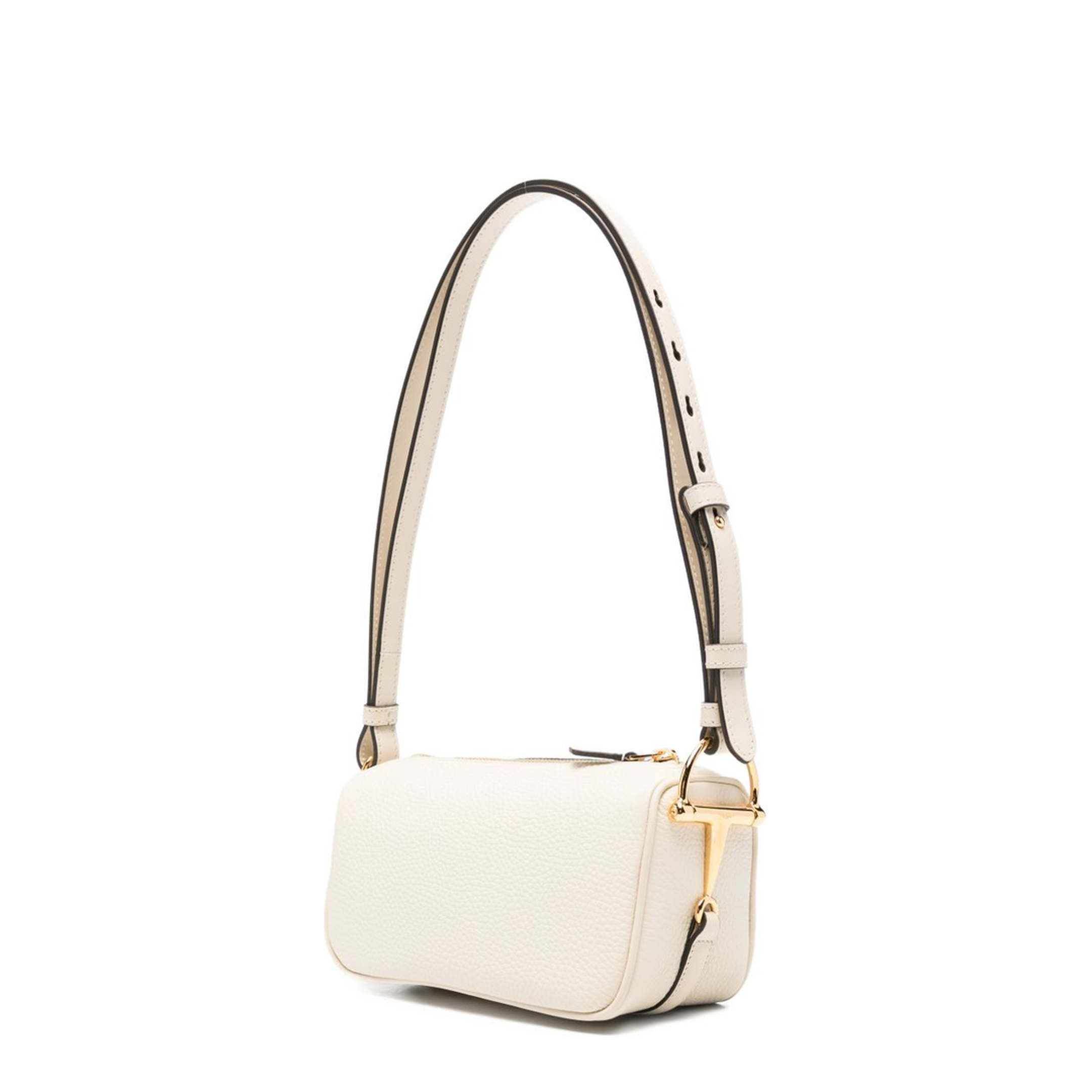 Half Horsebit Mini Soft Grain Leather Bag - Ivory