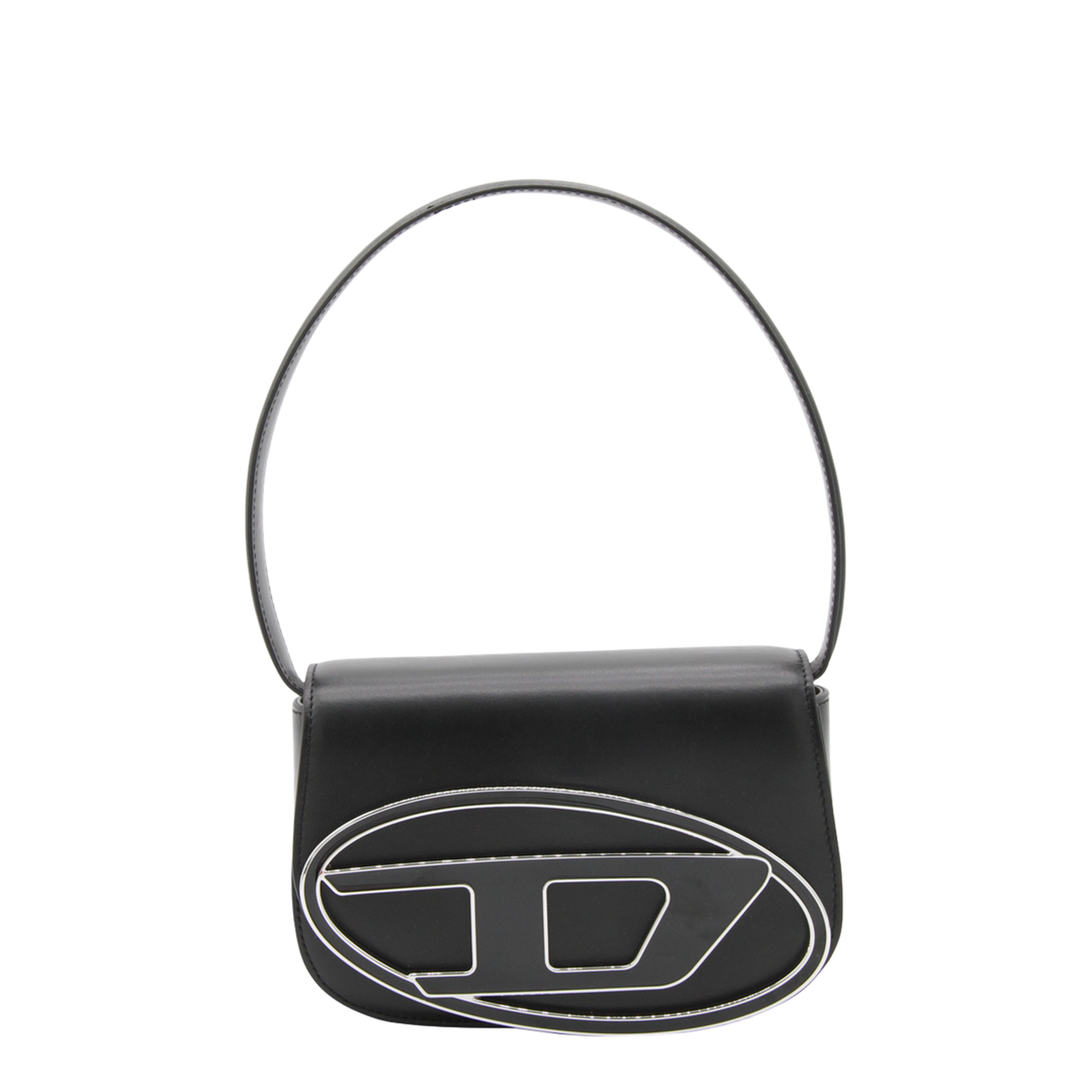 1DR-Iconic Nappa Leather Shoulder Bag - Black