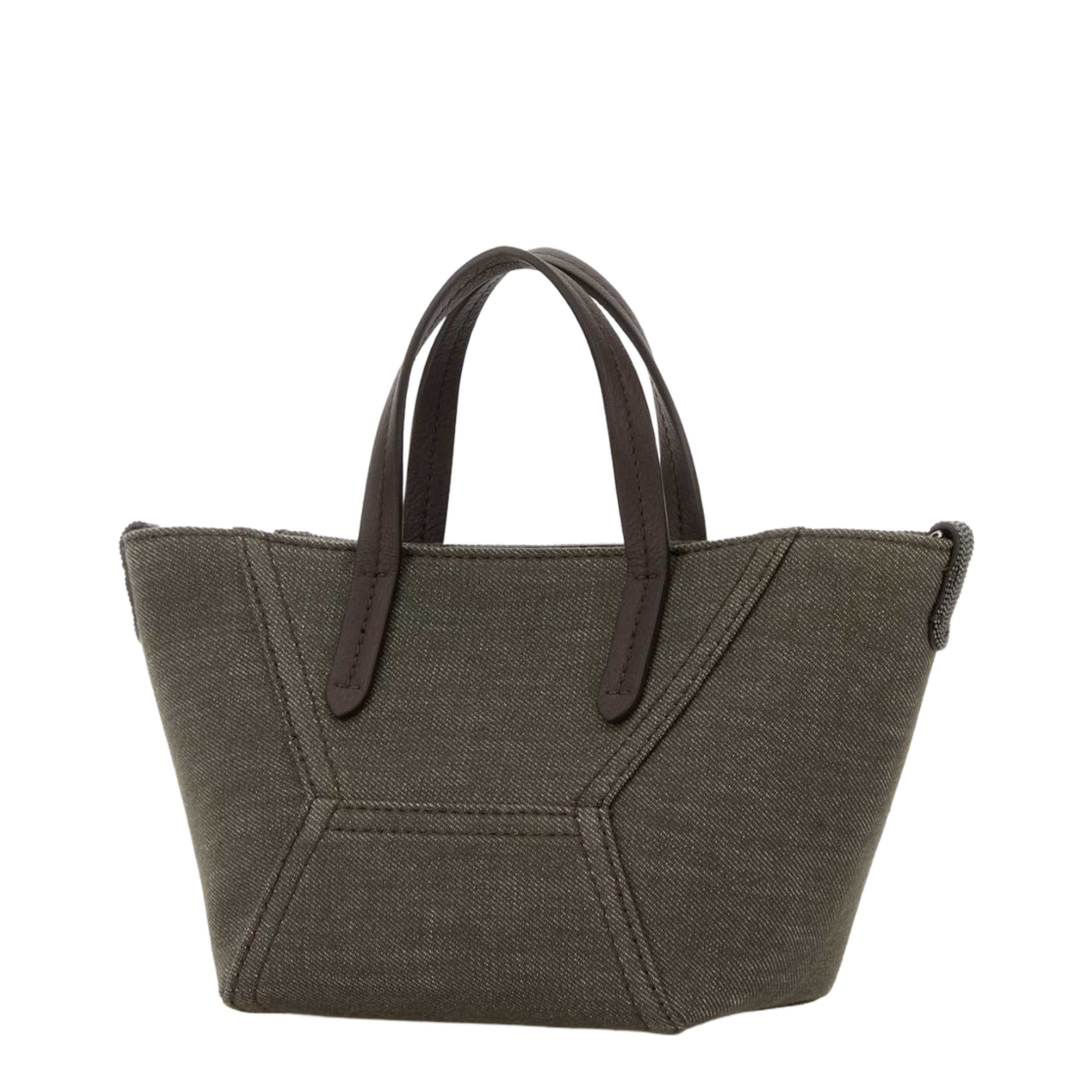 Olive Green Fabric Handbag