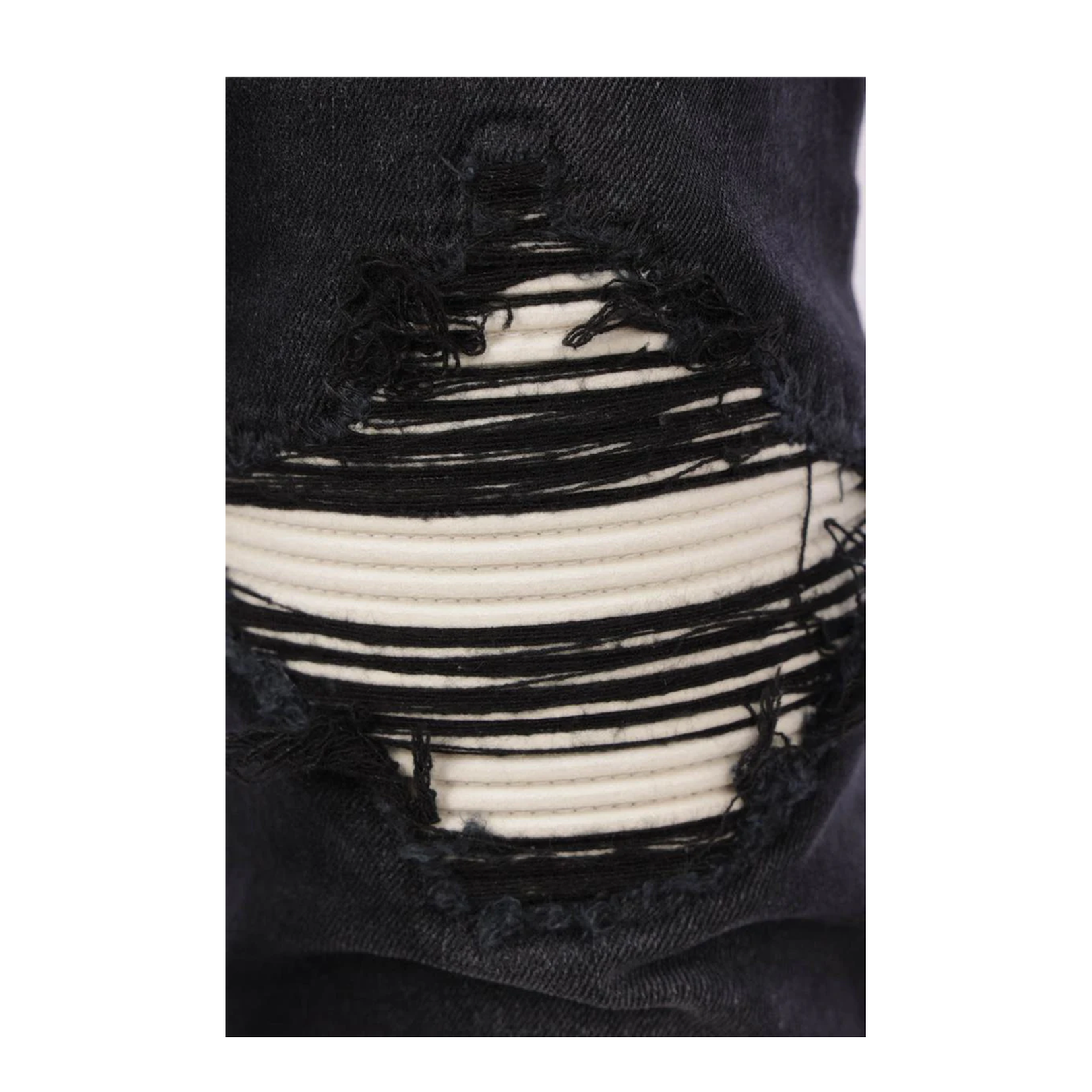 Ultrasuede Skinny Jeans in Stretch Denim - Black