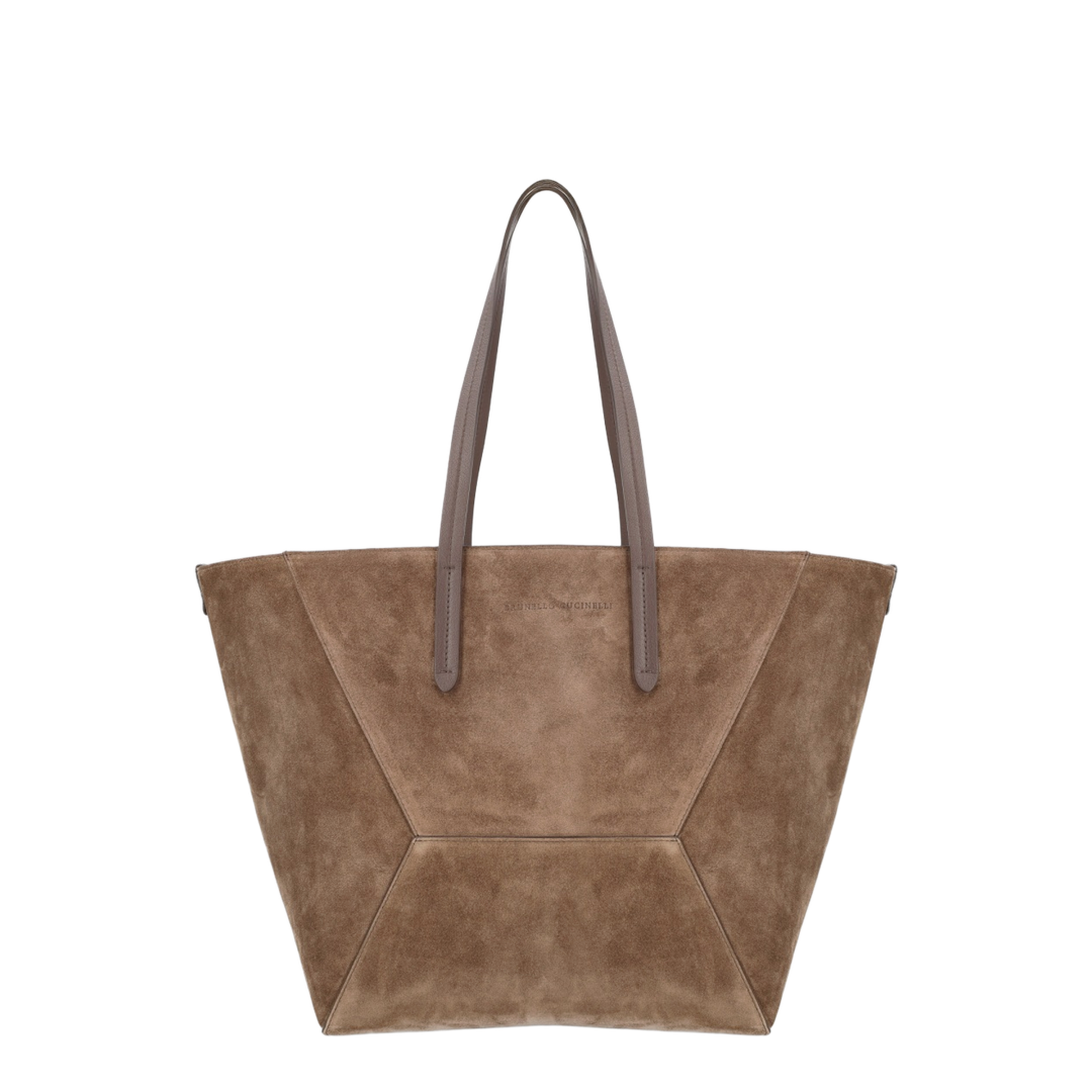 BC Duo Maxi Suede Shoulder Bag - Brown