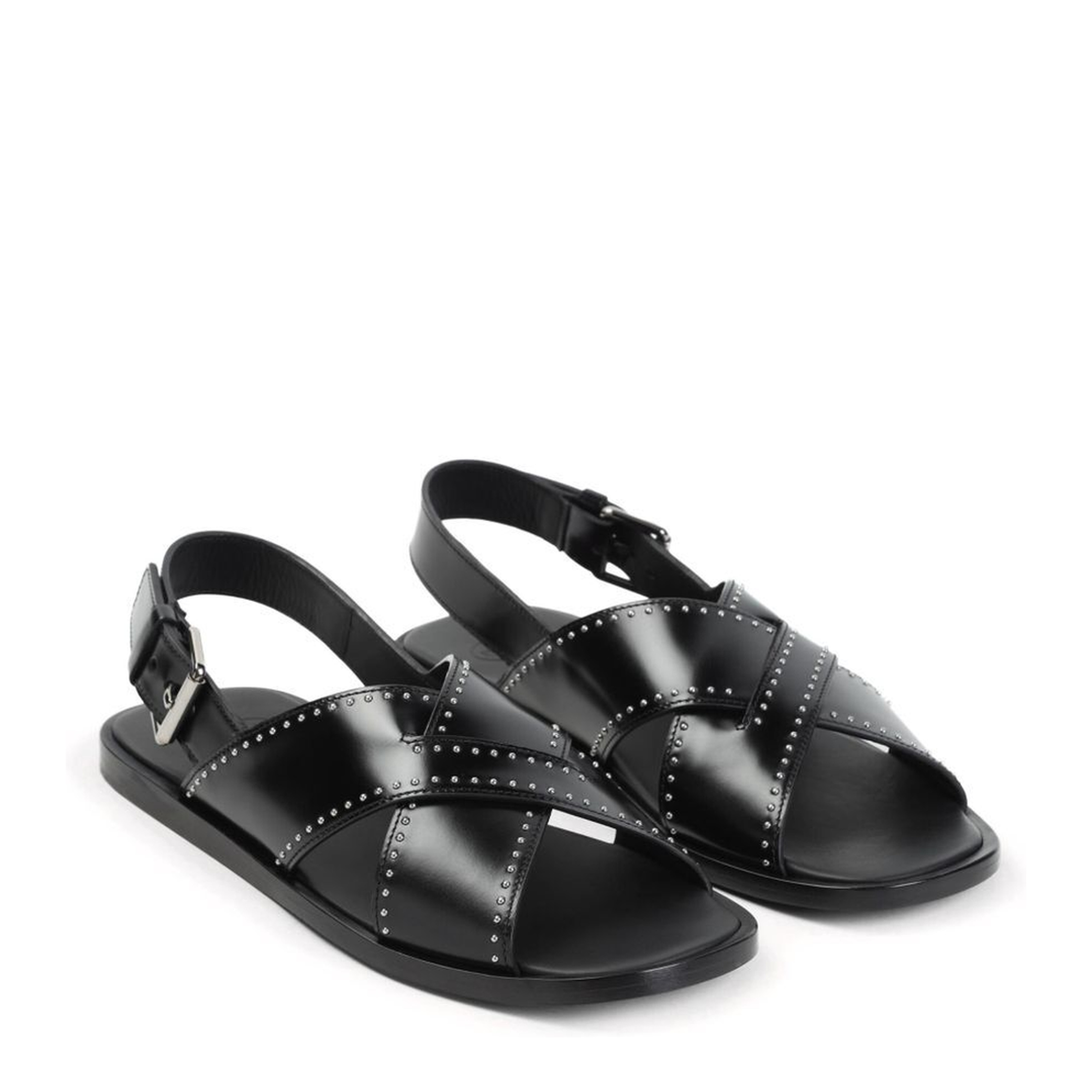 MAYFEYR - CHURCH`S - Stud Embellished Crossover Flat Sandals - DX01189EMF0AAB
