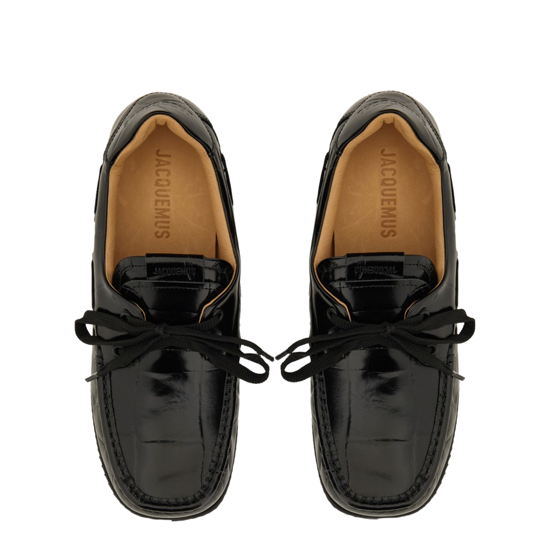 Lace-Up Shoes - Black