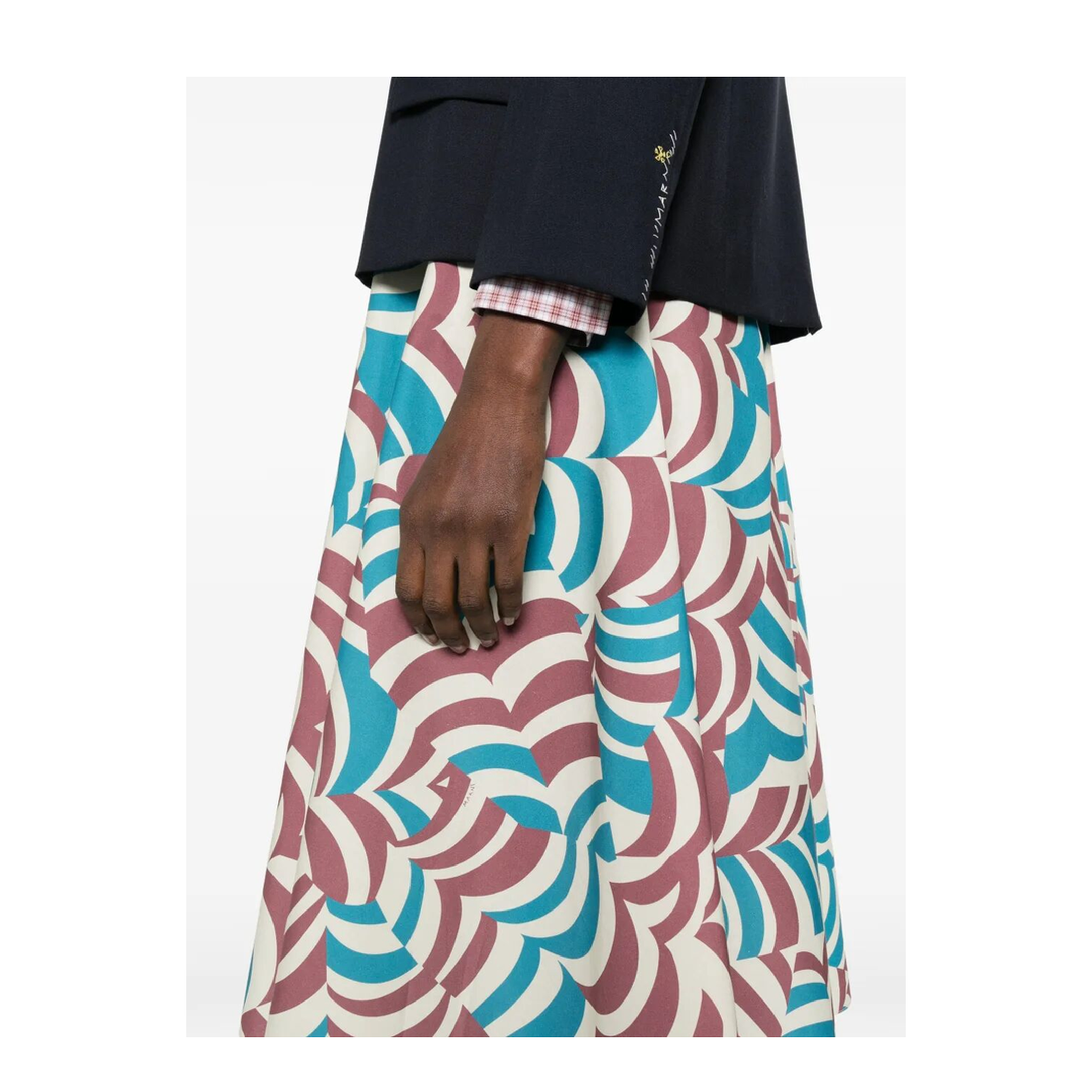 MAYFEYR - Marni - Printed Cotton Midi Skirt - GOMA0527A3UTC625