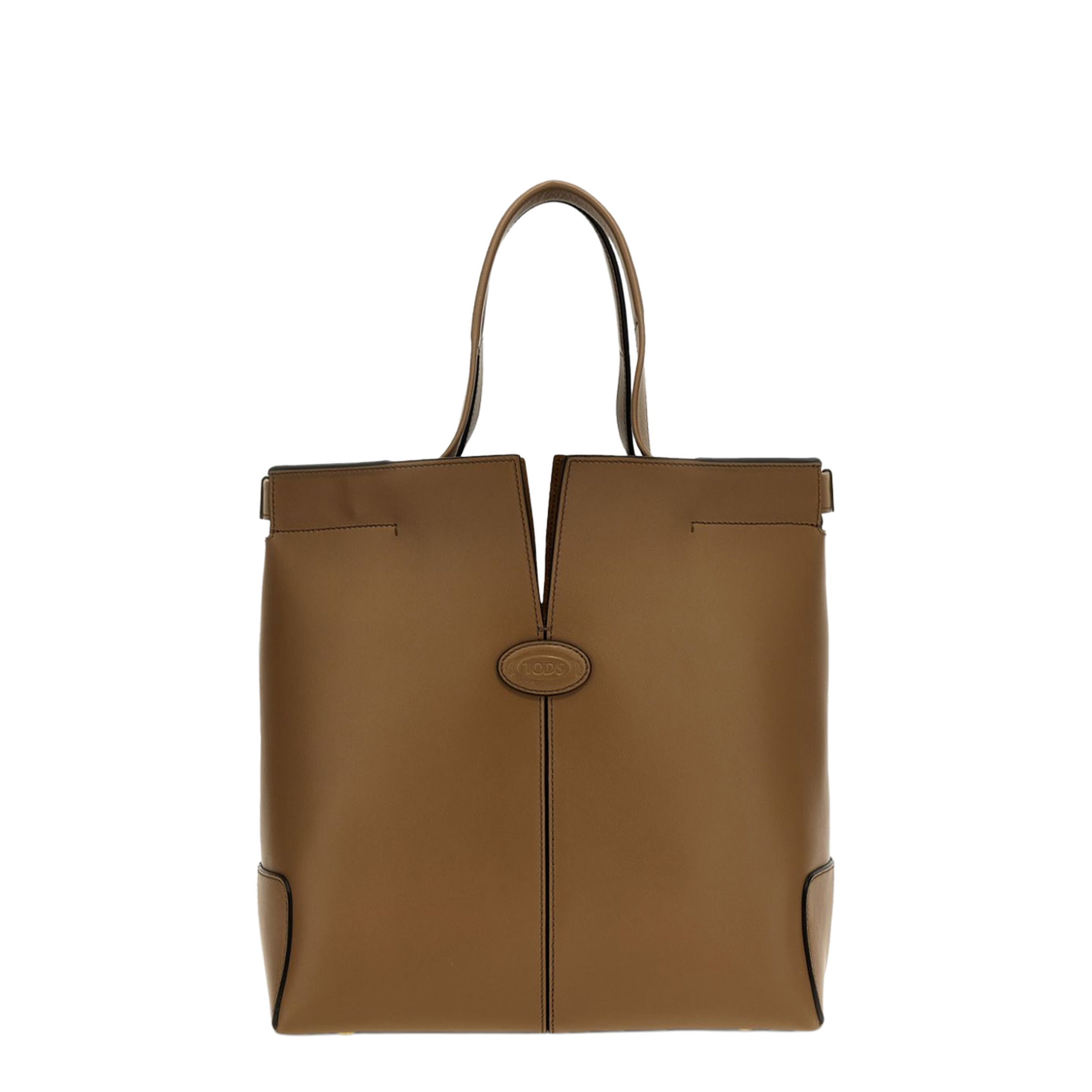 Tod’s Di Bag Folio Small Leather Shopping Bag - Cappuccino