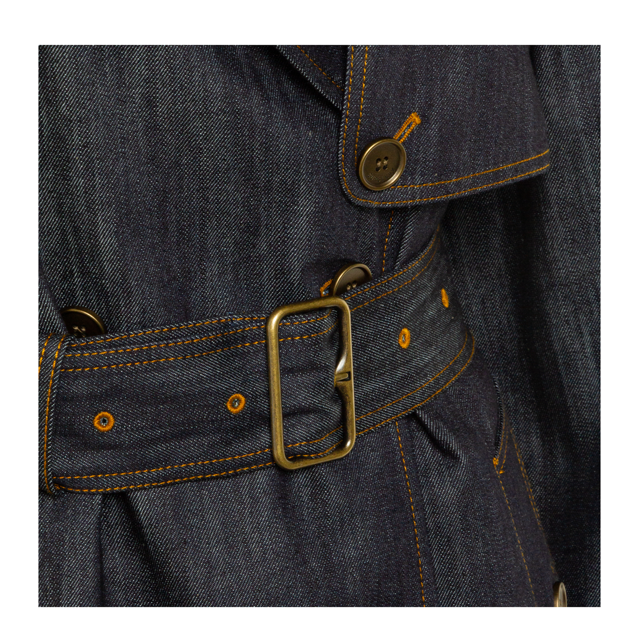 Short Denim Fitzrovia Trench Coat