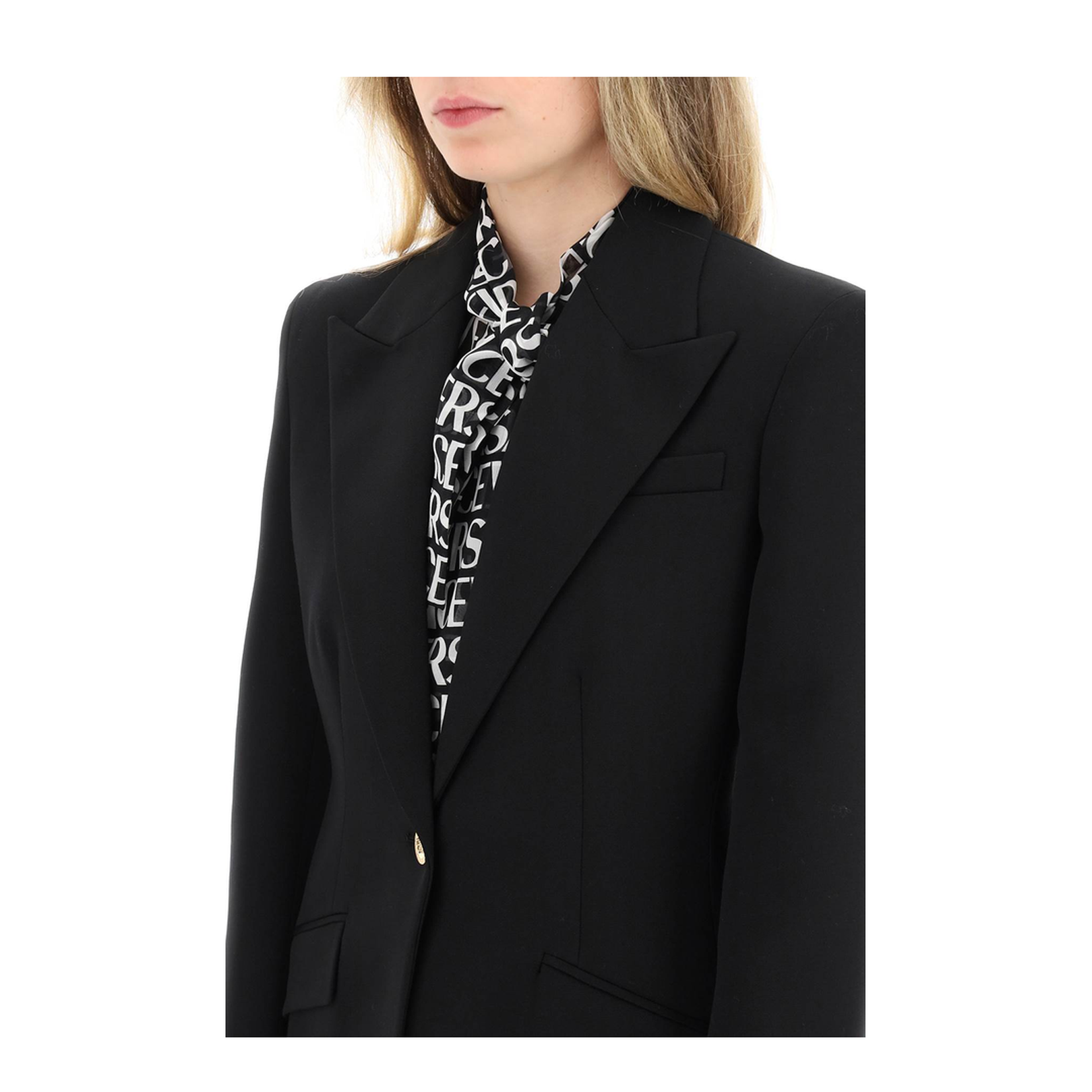 Single-Breasted Jacket Black