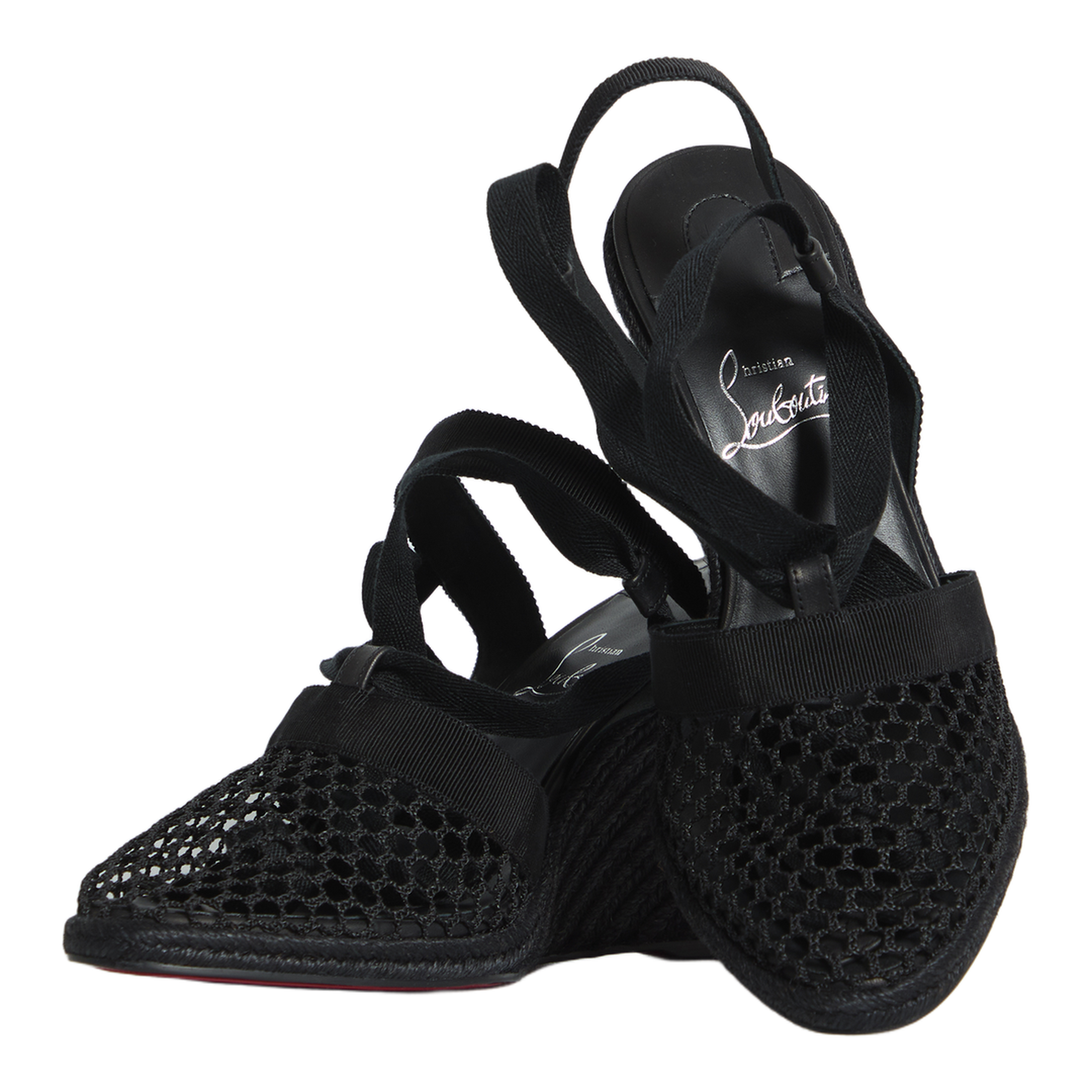 MAYFEYR - Christian Louboutin - Toleda Espadrille Sandals - 1260566B439BLACK