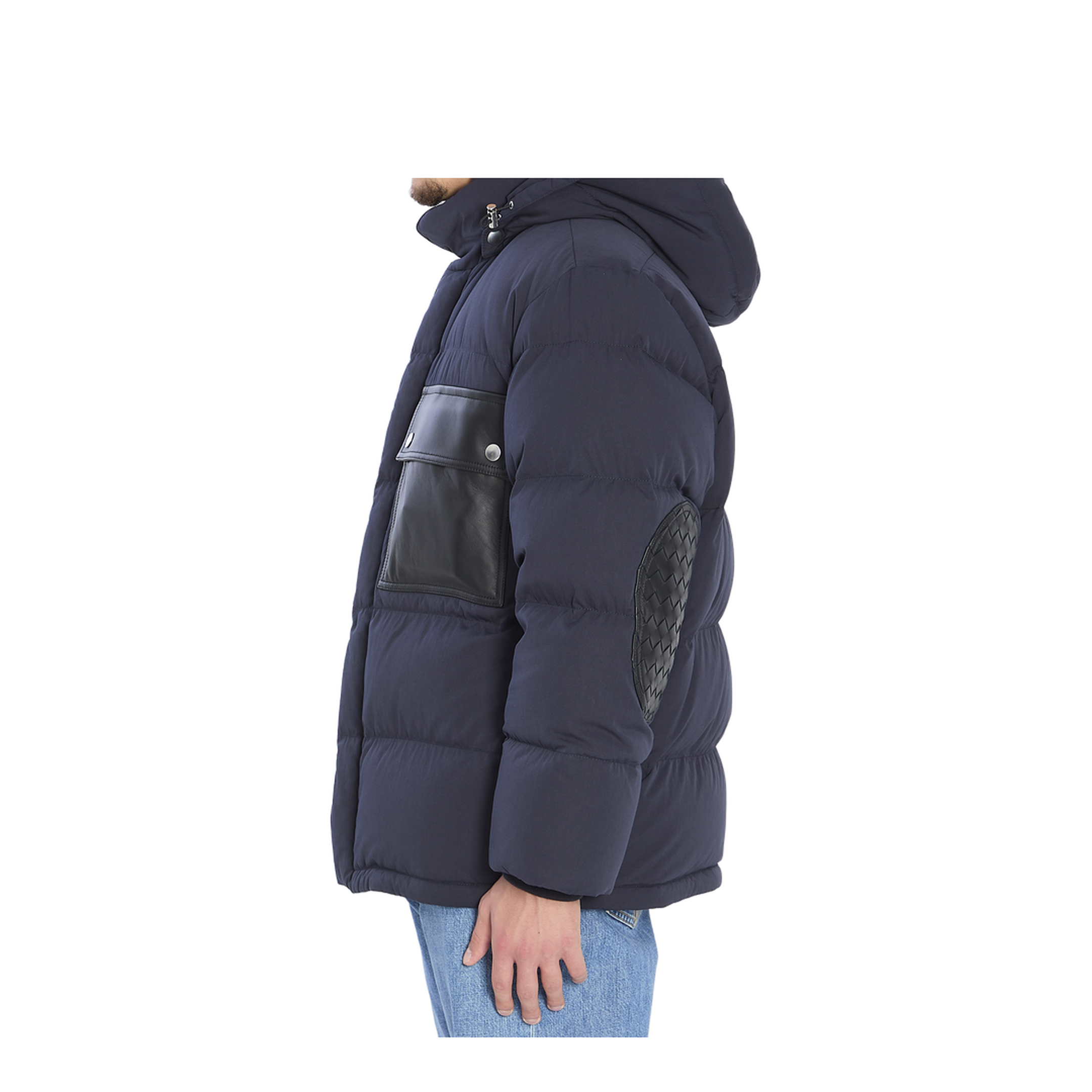 MAYFEYR - Bottega Veneta - Tech Cotton Puffer Jacket In Midnight Blue - 837046V5O604246