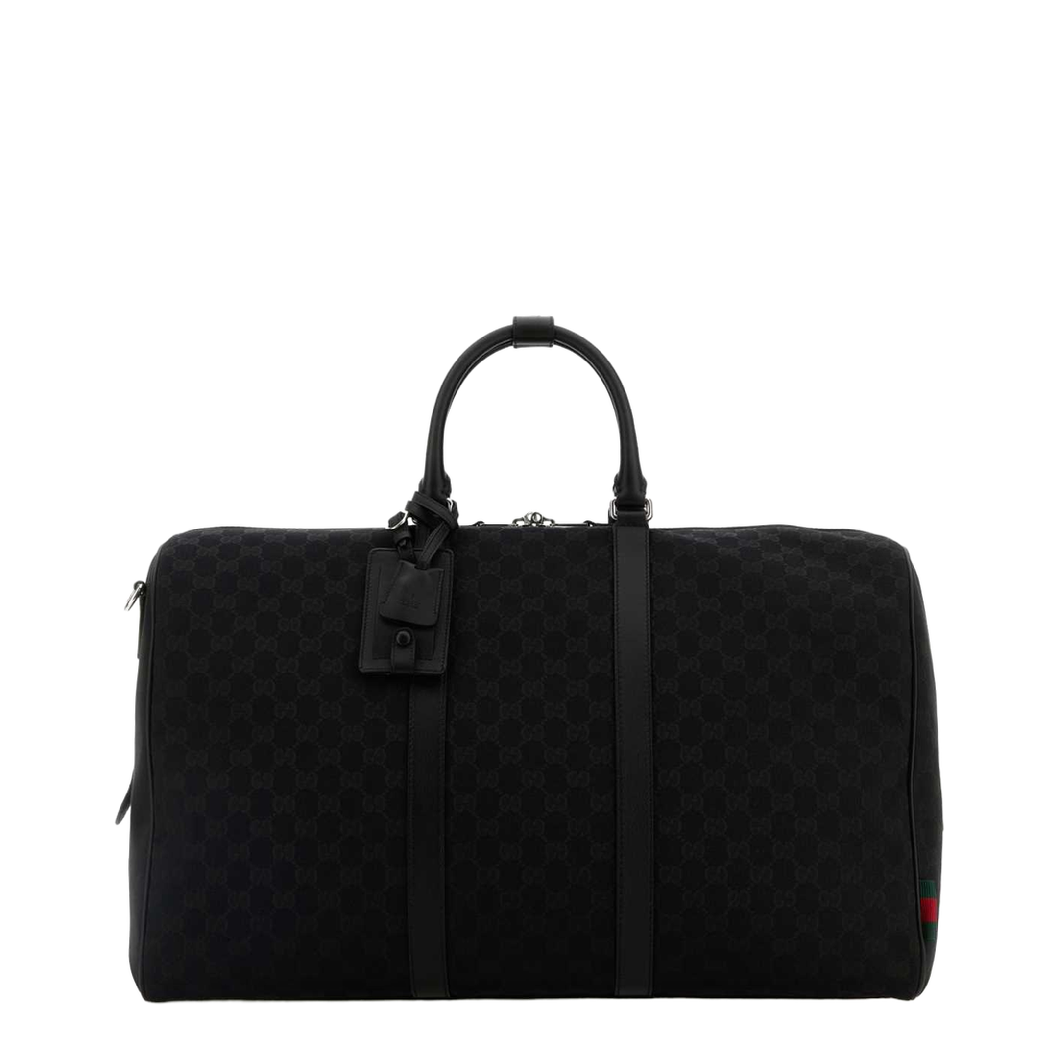 GG Canvas Large Duffel Bags - Black