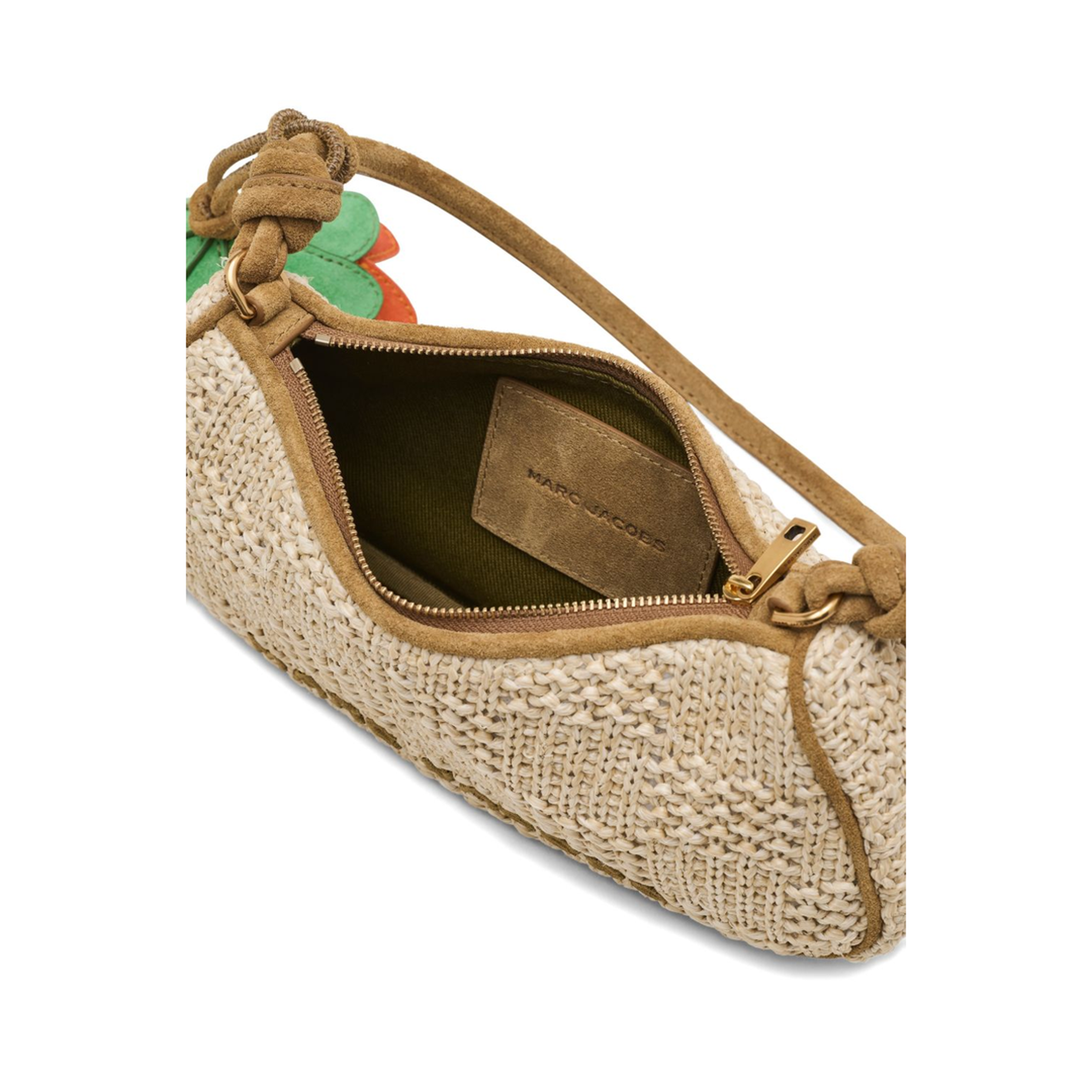 The Summer Woven Charm Shoulder Bag - NATURAL