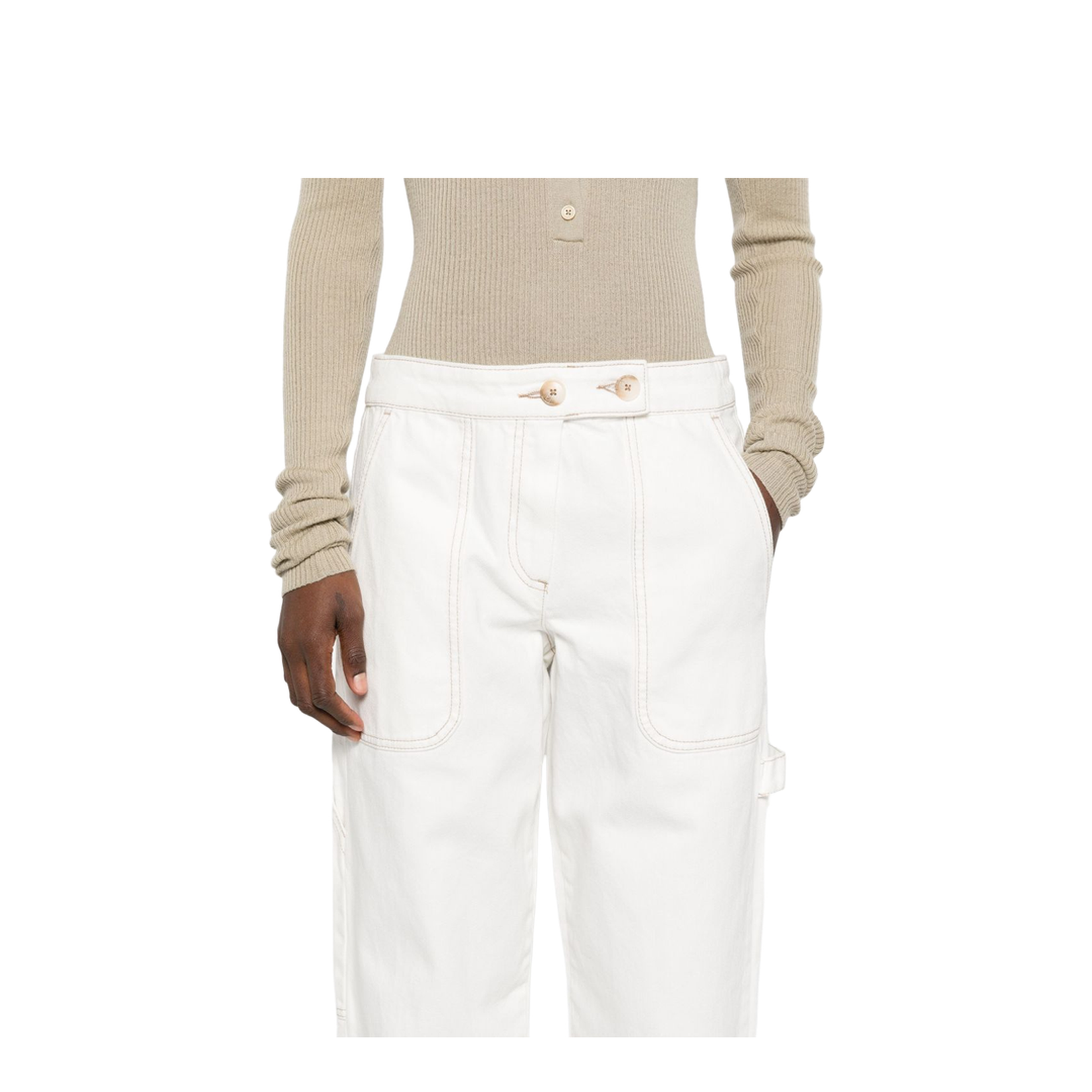 Cotton Trouser with Concealed Fastening