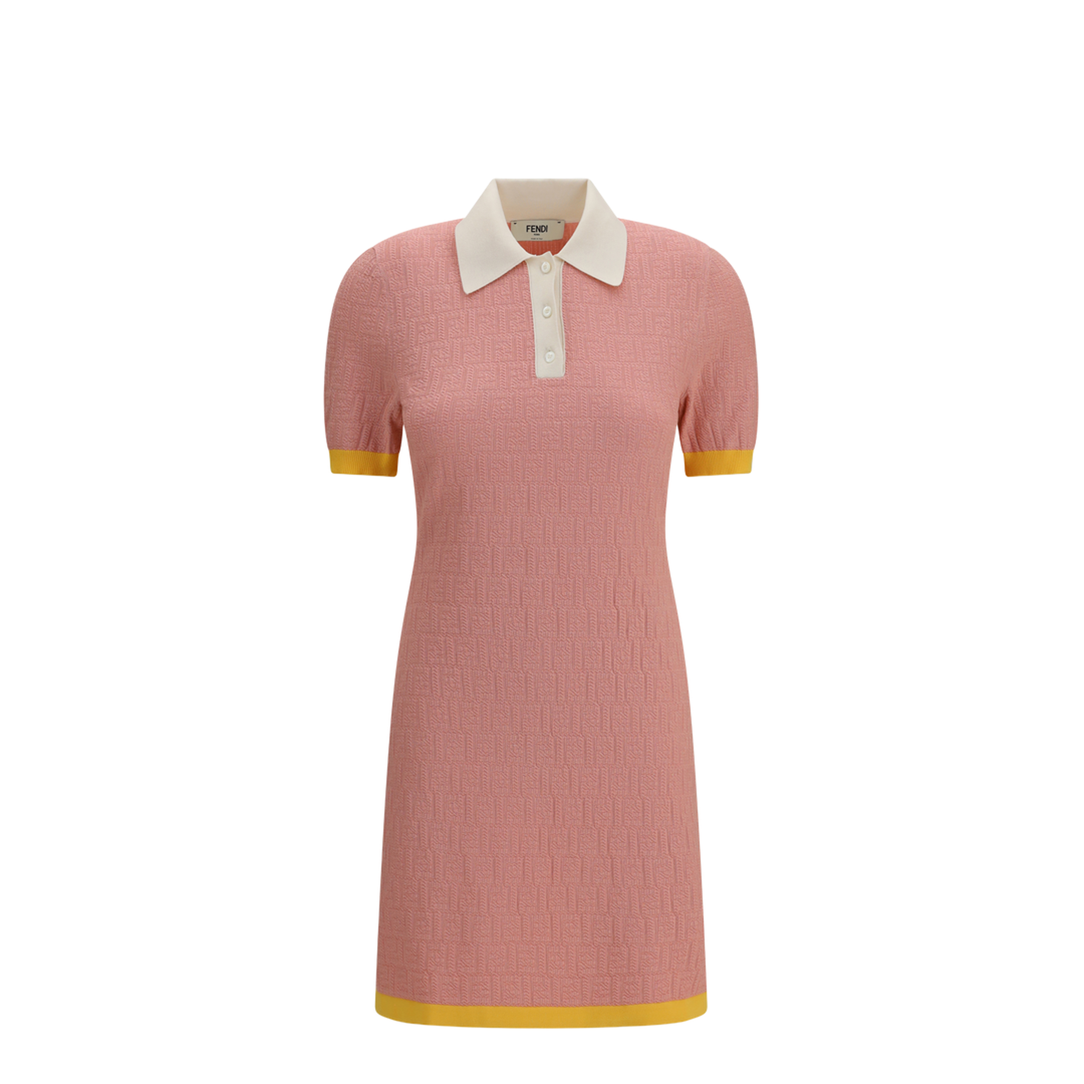 MAYFEYR - Fendi - Short Fitted Cotton And Silk Dress - FZDE35AW4S