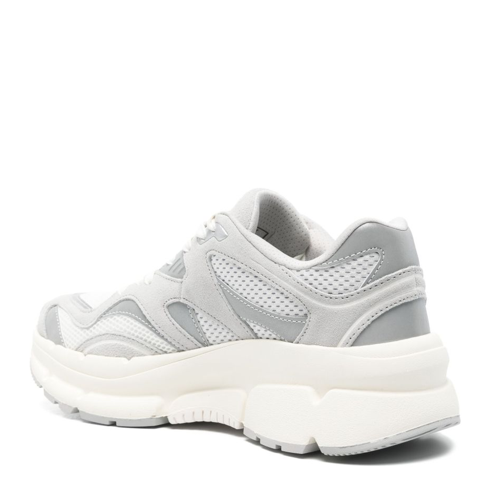 Light Grey Front Lace-Up Sneakers