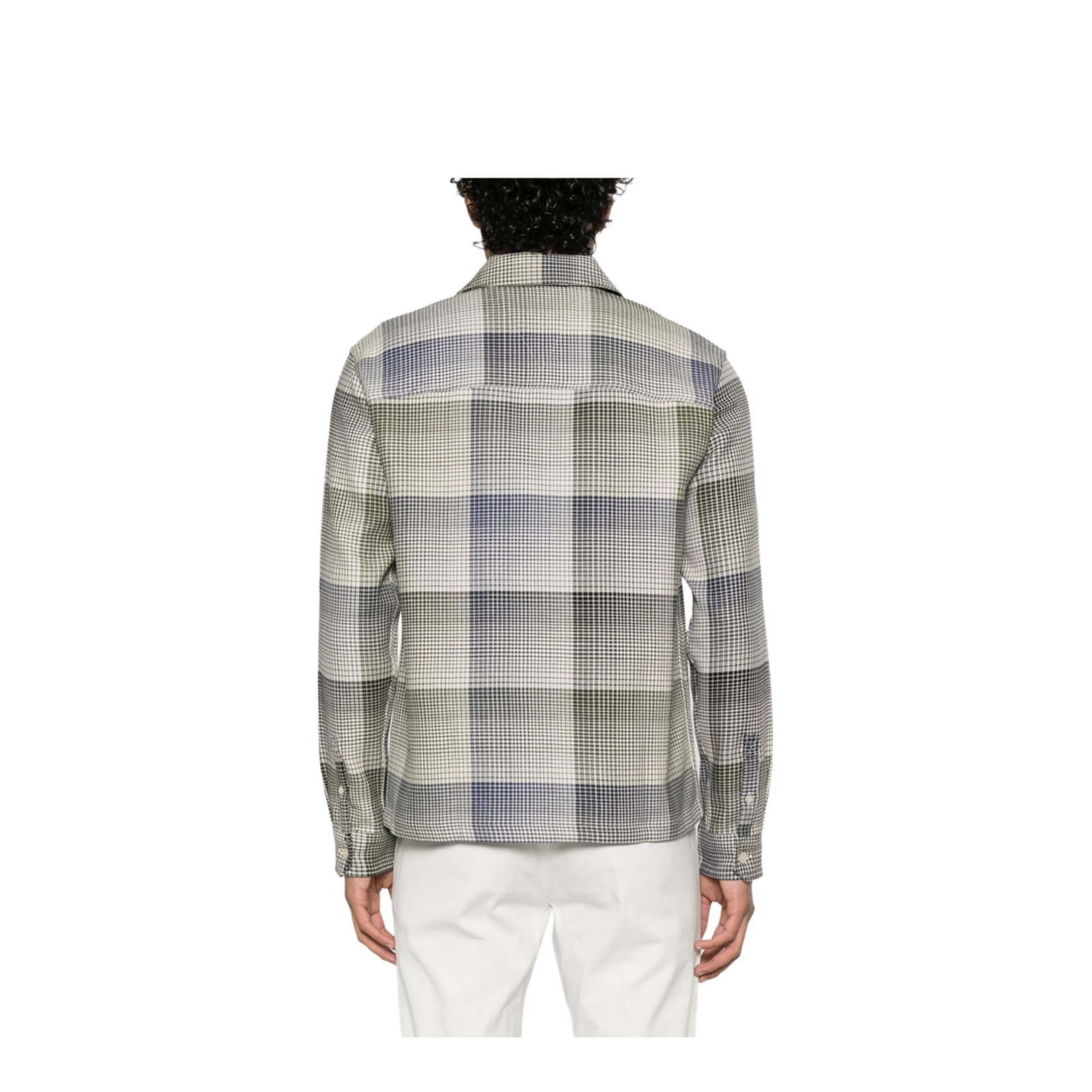 Checked Cotton Shirt Jacket